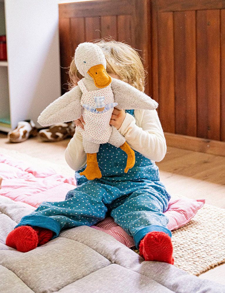Käthe Kruse Knuffelbeest Eva eend, staand