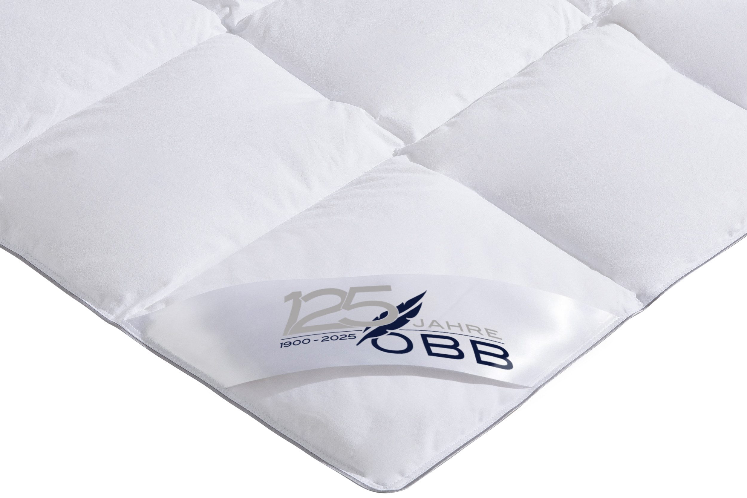 OBB Donzen dekbed Edition 125 Jahre, Bettdecken für Sommer und Winter, Ganzjahresdecke Dekbed 135x200 cm, 155x220 cm & andere afmetingen, made in Germany Licht