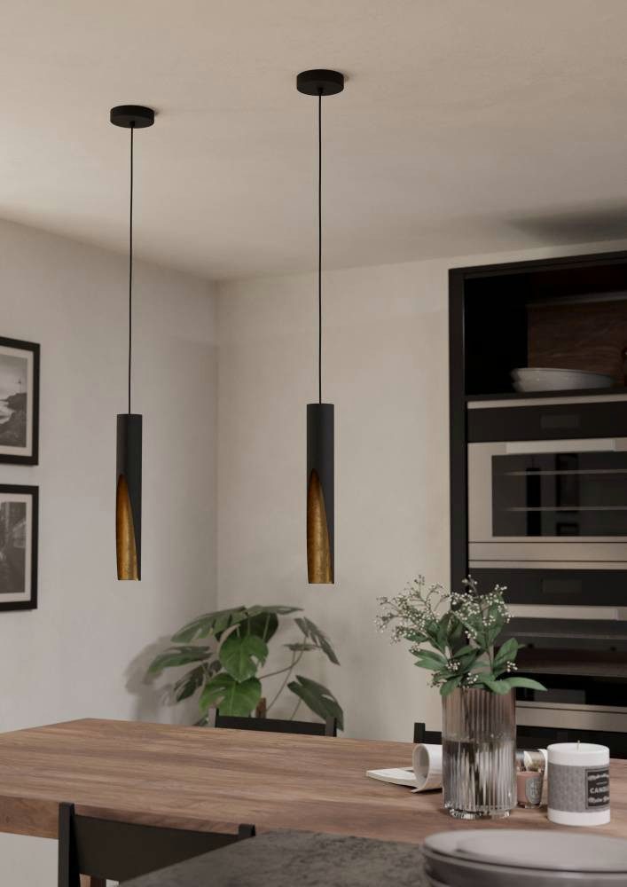 EGLO Hanglamp BARBOTTO Hanglamp, staal, GU10, IP20, hanglamp, eettafellamp (1 stuk)
