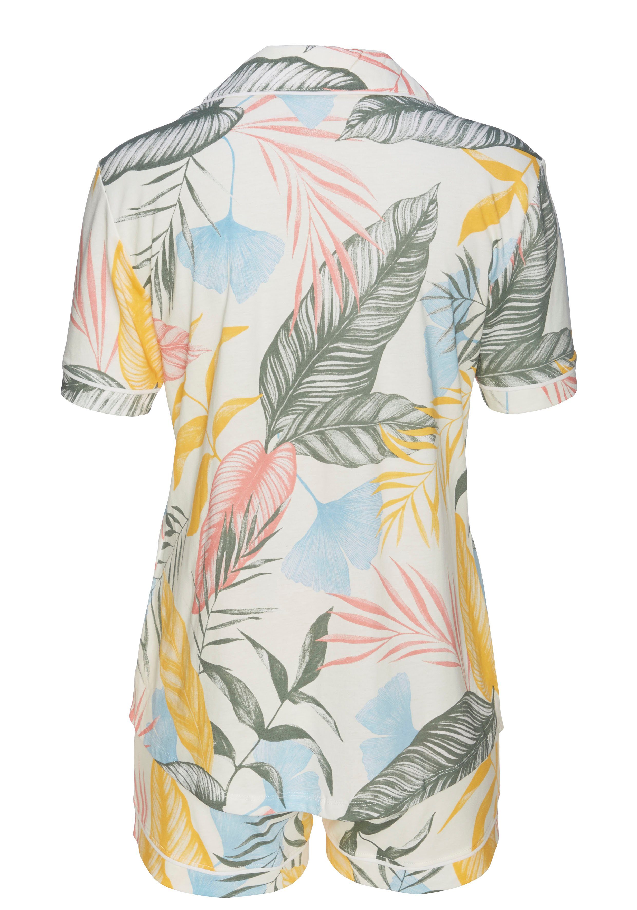 Vivance Dreams Shortama met bloemenprint (2-delig, 1 stuk)