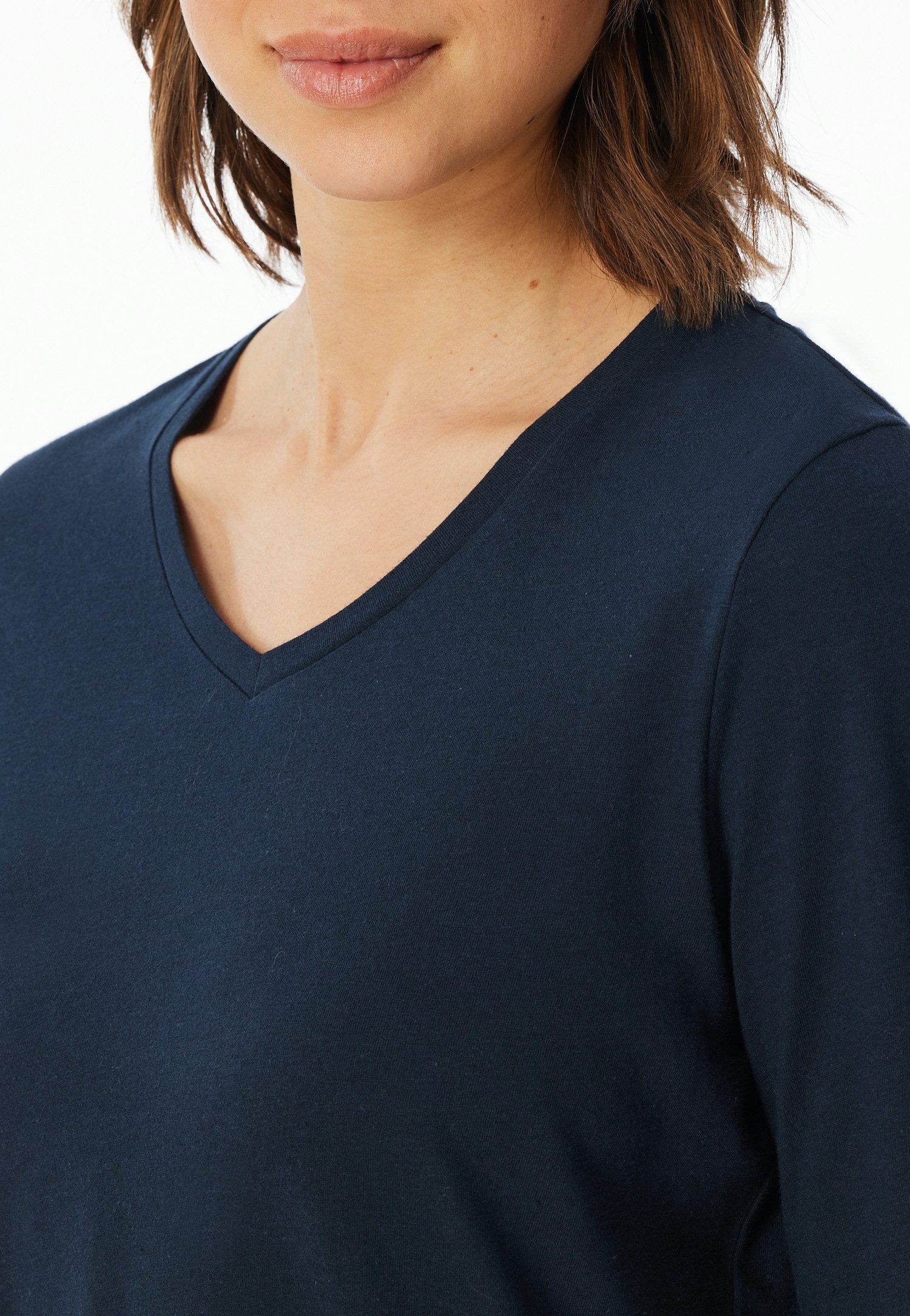 uncover by SCHIESSER Pyjama UNCOVER Nightwear Katoen, single jersey kwaliteit, lange mouwen, comfortabel, ademend (2-delig)