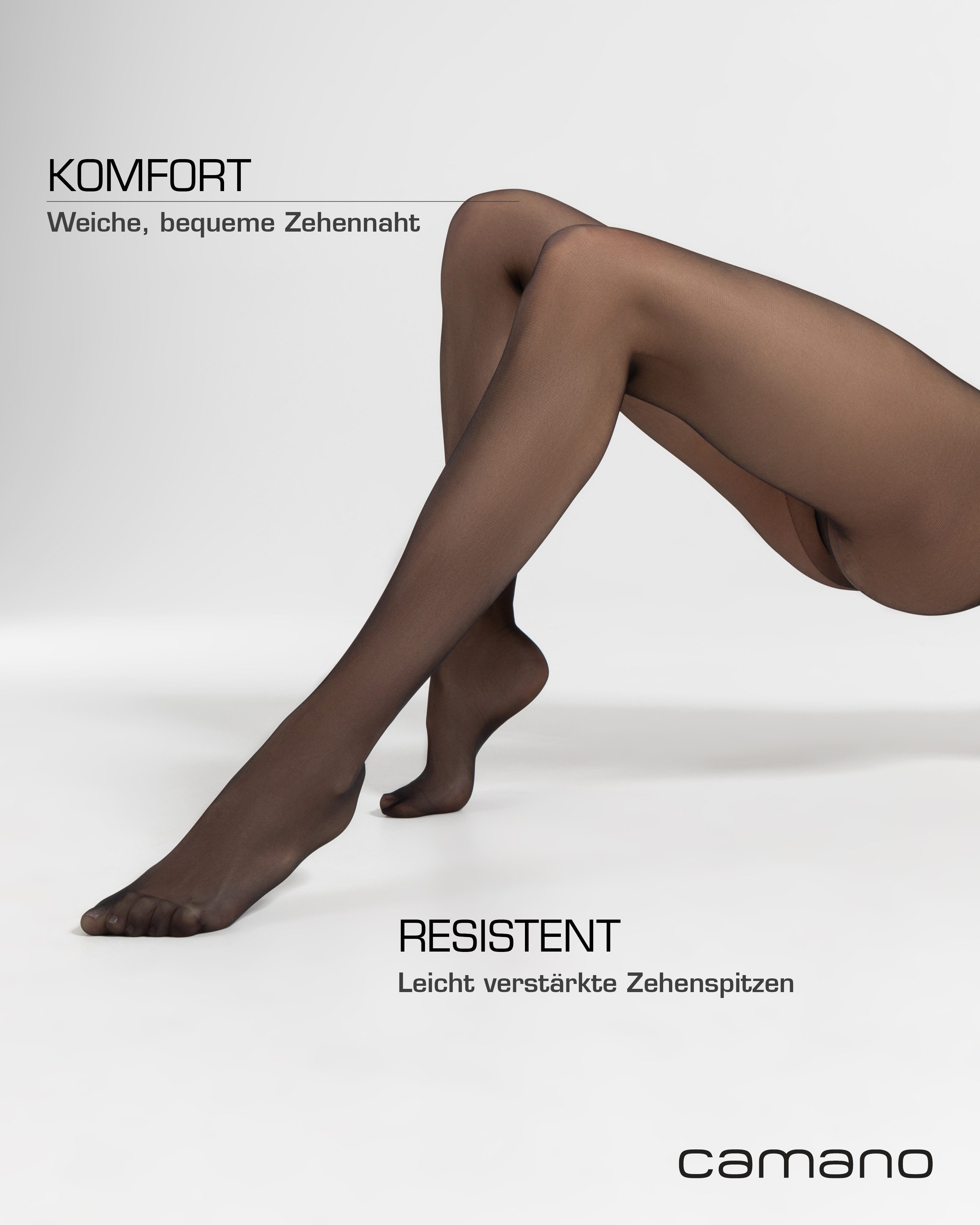 Camano Panty Fine everyday met licht verstevigde, nauwelijks zichtbare voetpunt (Set van 4)
