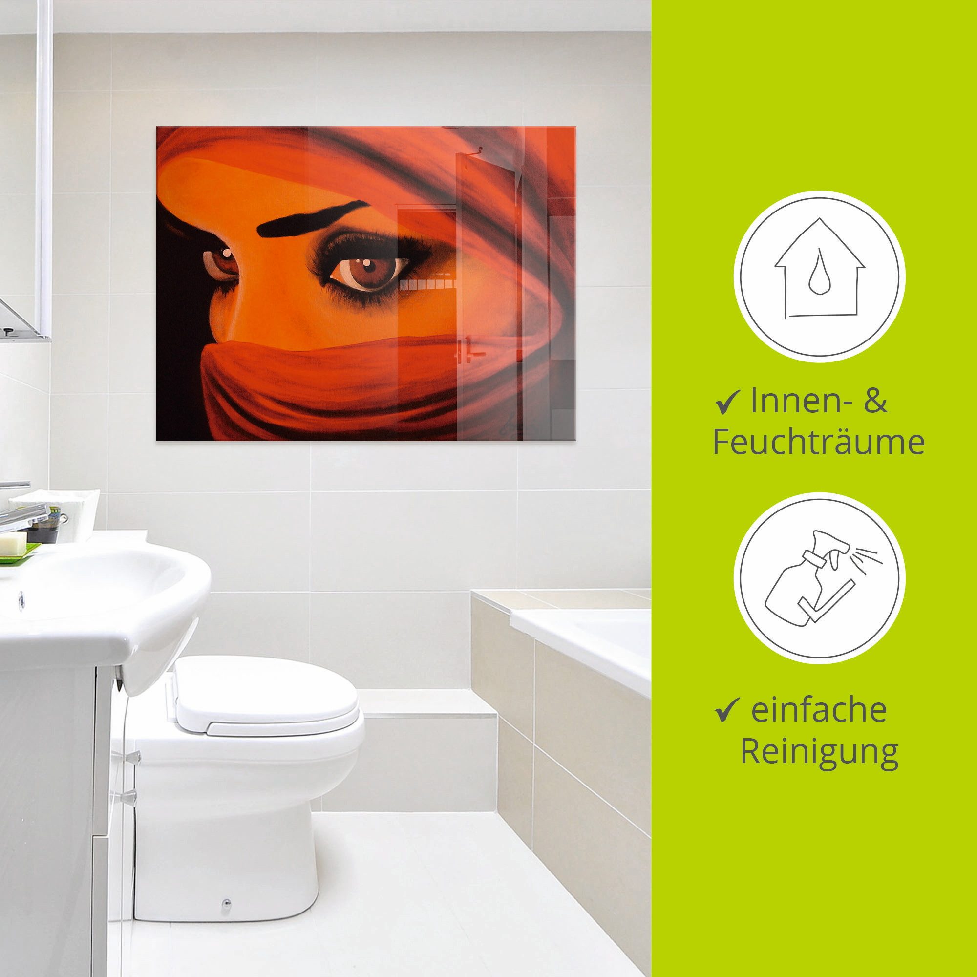Artland Print op glas Tuareg-door god verlaten