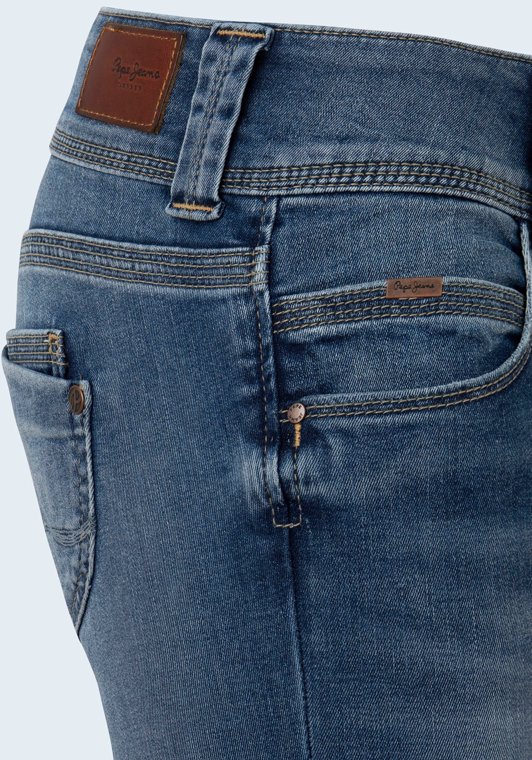 Pepe Jeans Straight jeans VENUS met badge