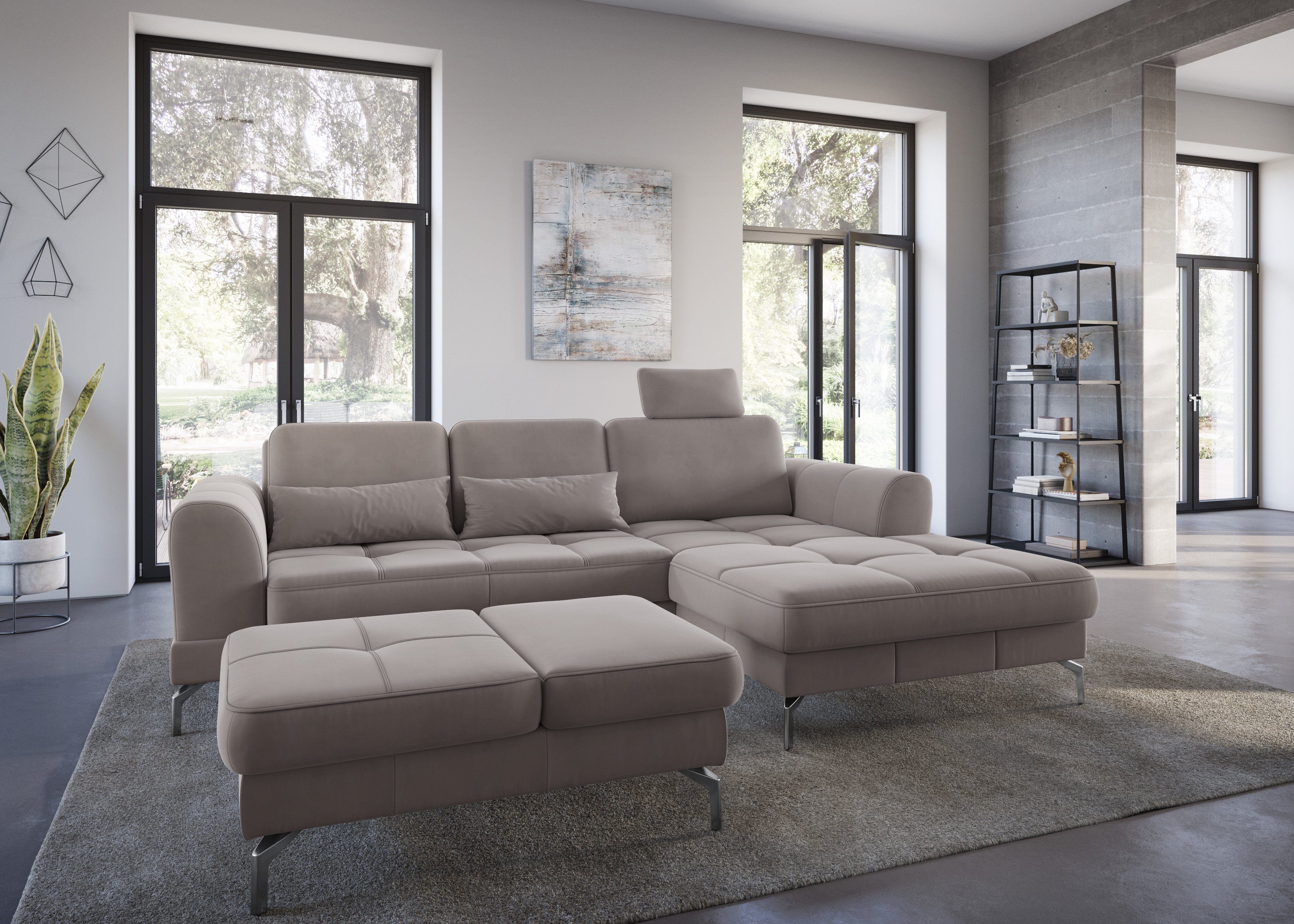 sit&more Hocker Bendigo met inklapfunctie, bodemvrijheid 15 cm, naar keuze in 2 pootkleuren
