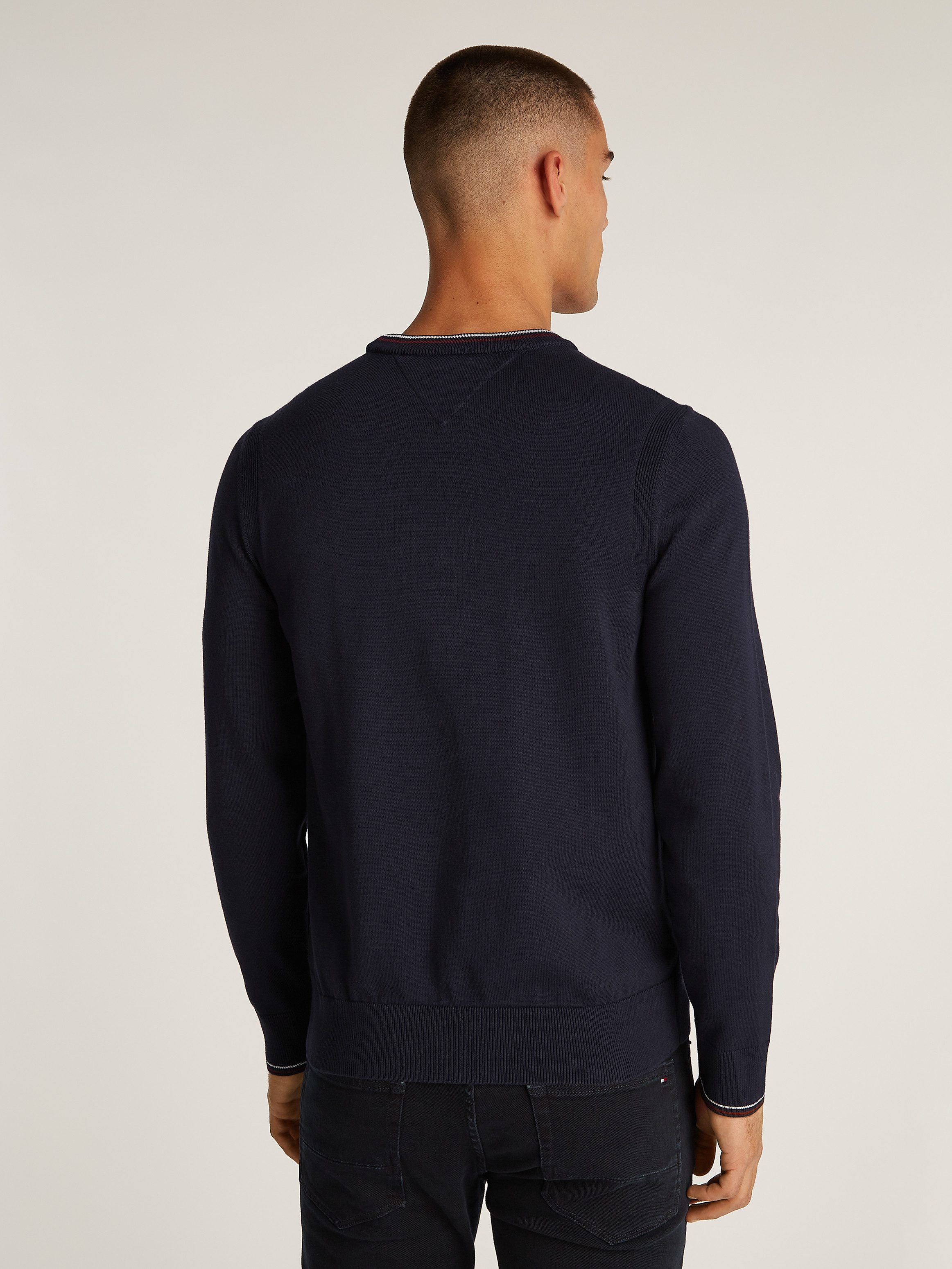 Tommy Hilfiger Trui met ronde hals RWB COTTON CREW NECK