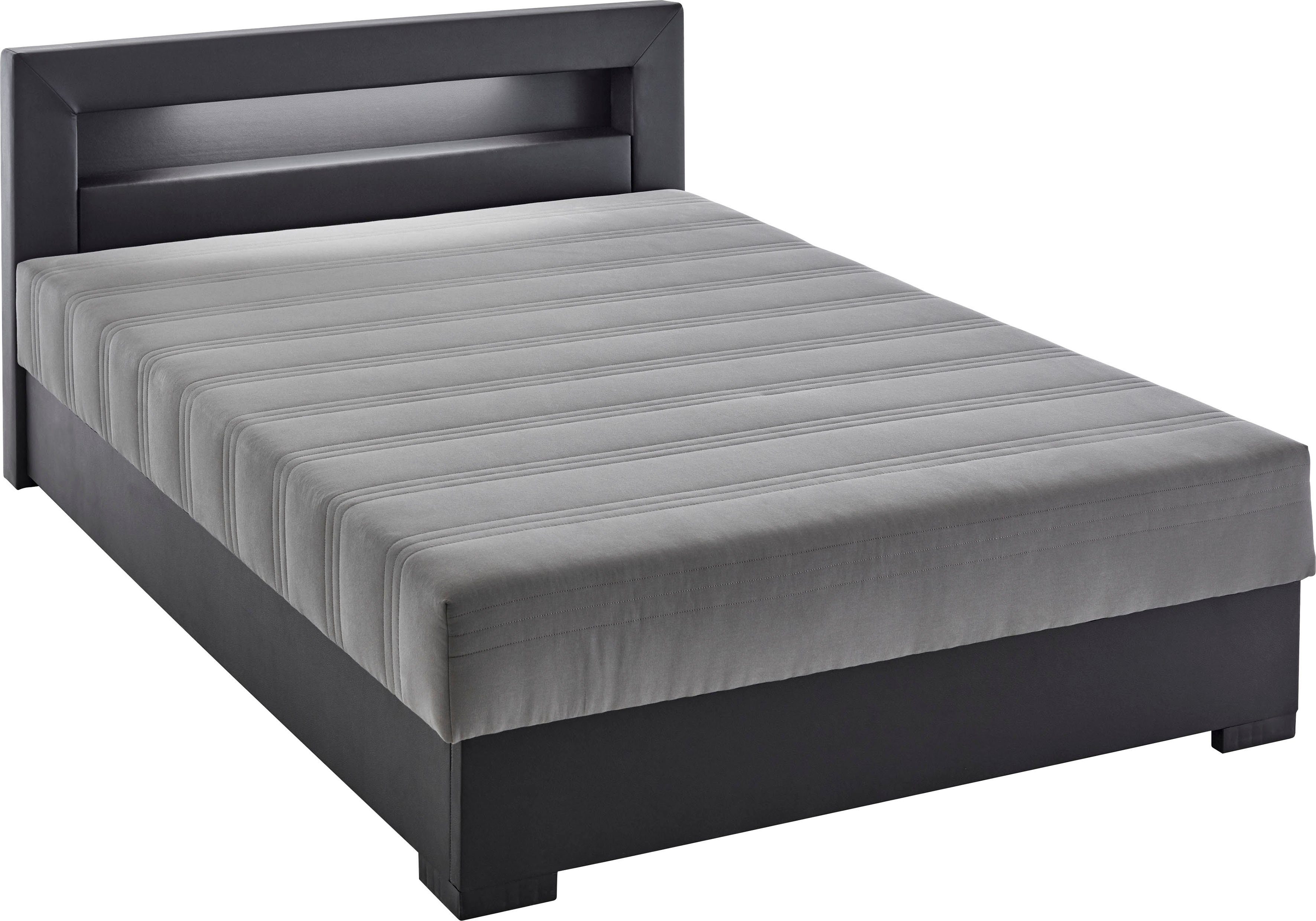 Relita Gestoffeerd bed MINA Bekleed bed 140x200 cm, naar keuze in wit, zwart of grijs