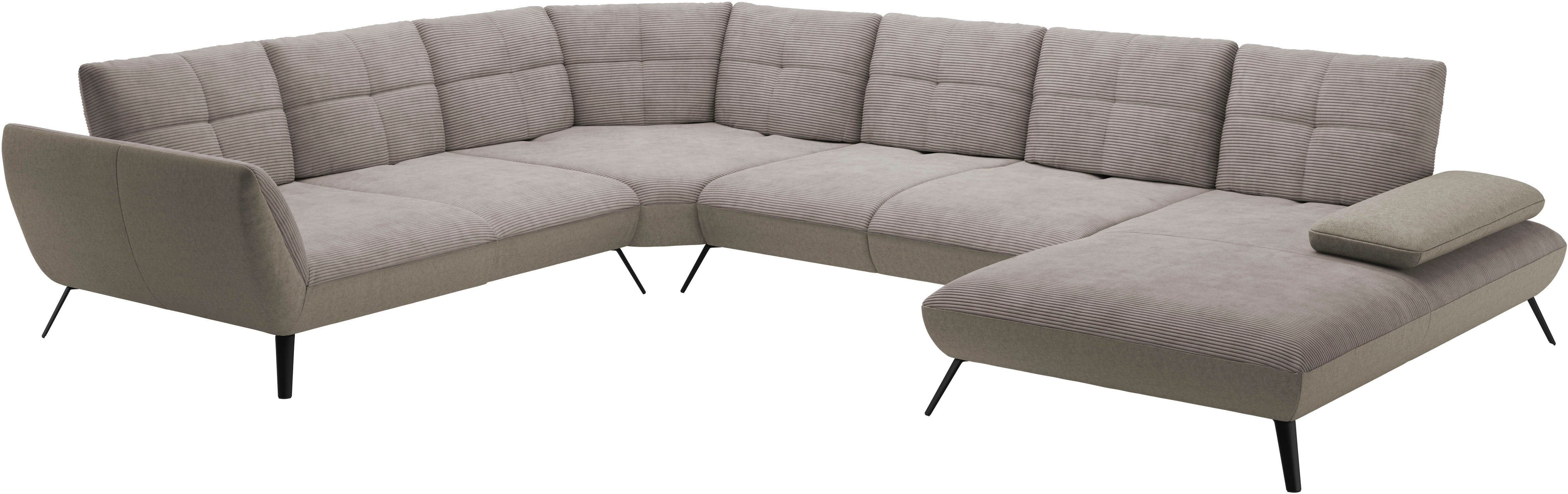 Places of Style Zithoek Mikado U-vorm incl. zitdiepteverstelling en armleuningverstelling