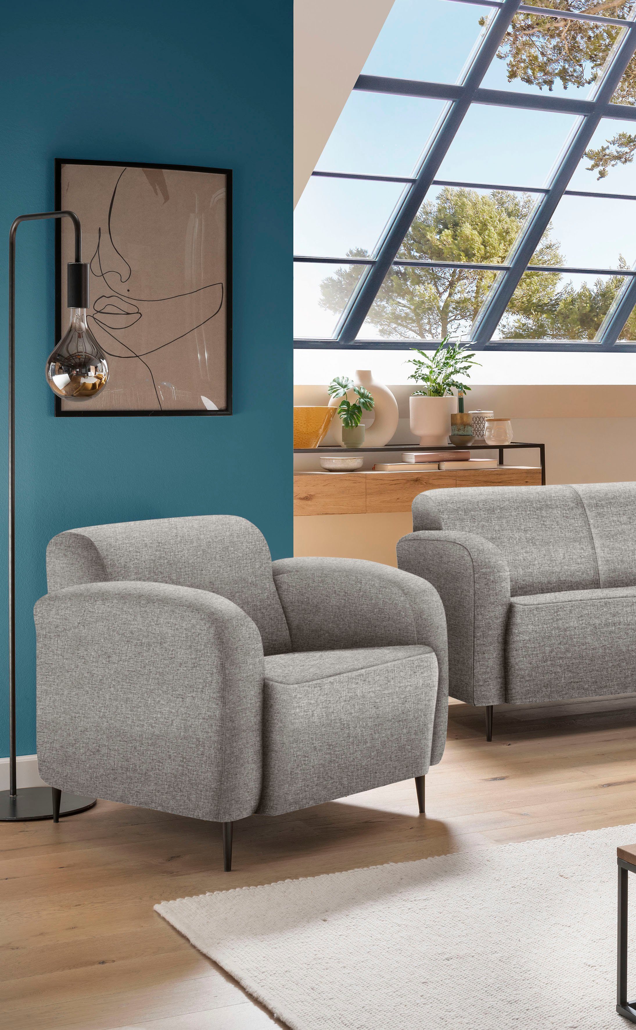 INOSIGN Cocktailfauteuil Marron ook verkrijgbaar als 2-zits en 3-zits