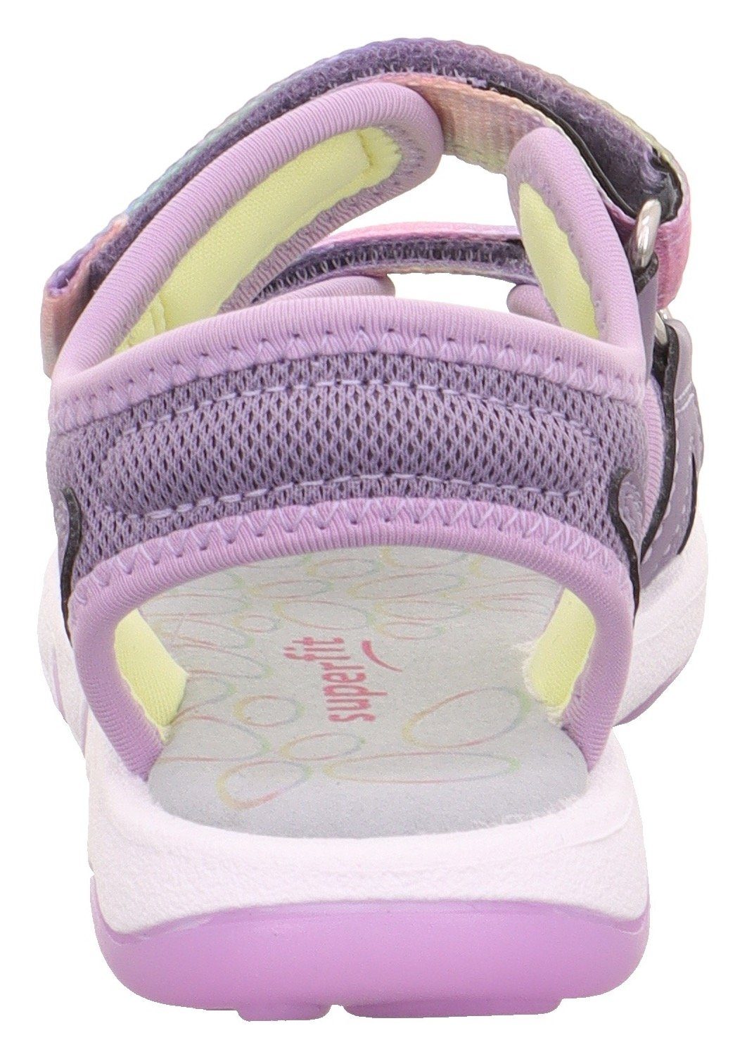 Superfit Sandalen PEBBLES WMS: middel Sandaal met schattige glitter-sluiting, maat sjabloon om te downloaden