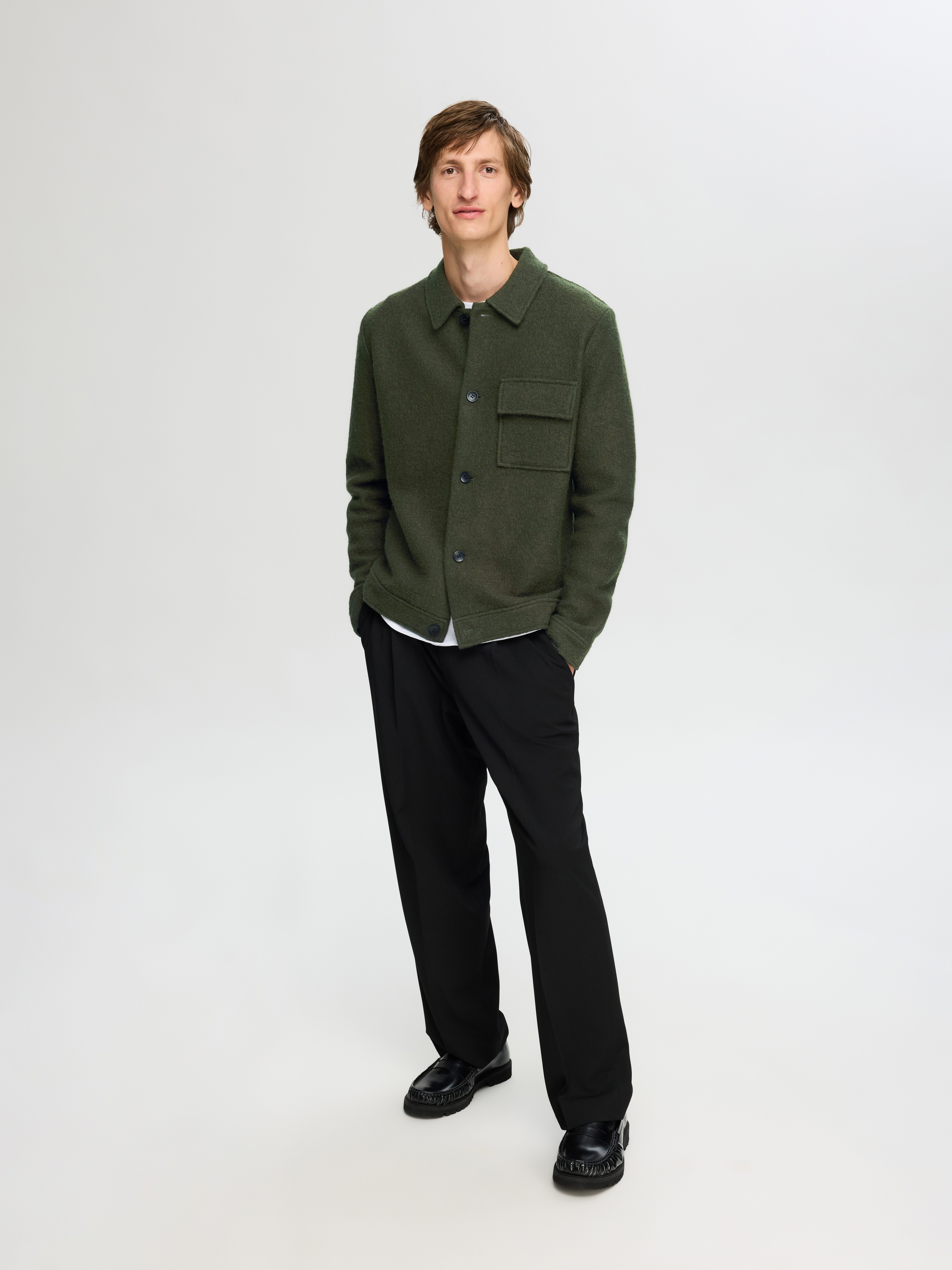 SELECTED HOMME Vest SLHNEALY LS KNIT SHIRT JACKET NOOS