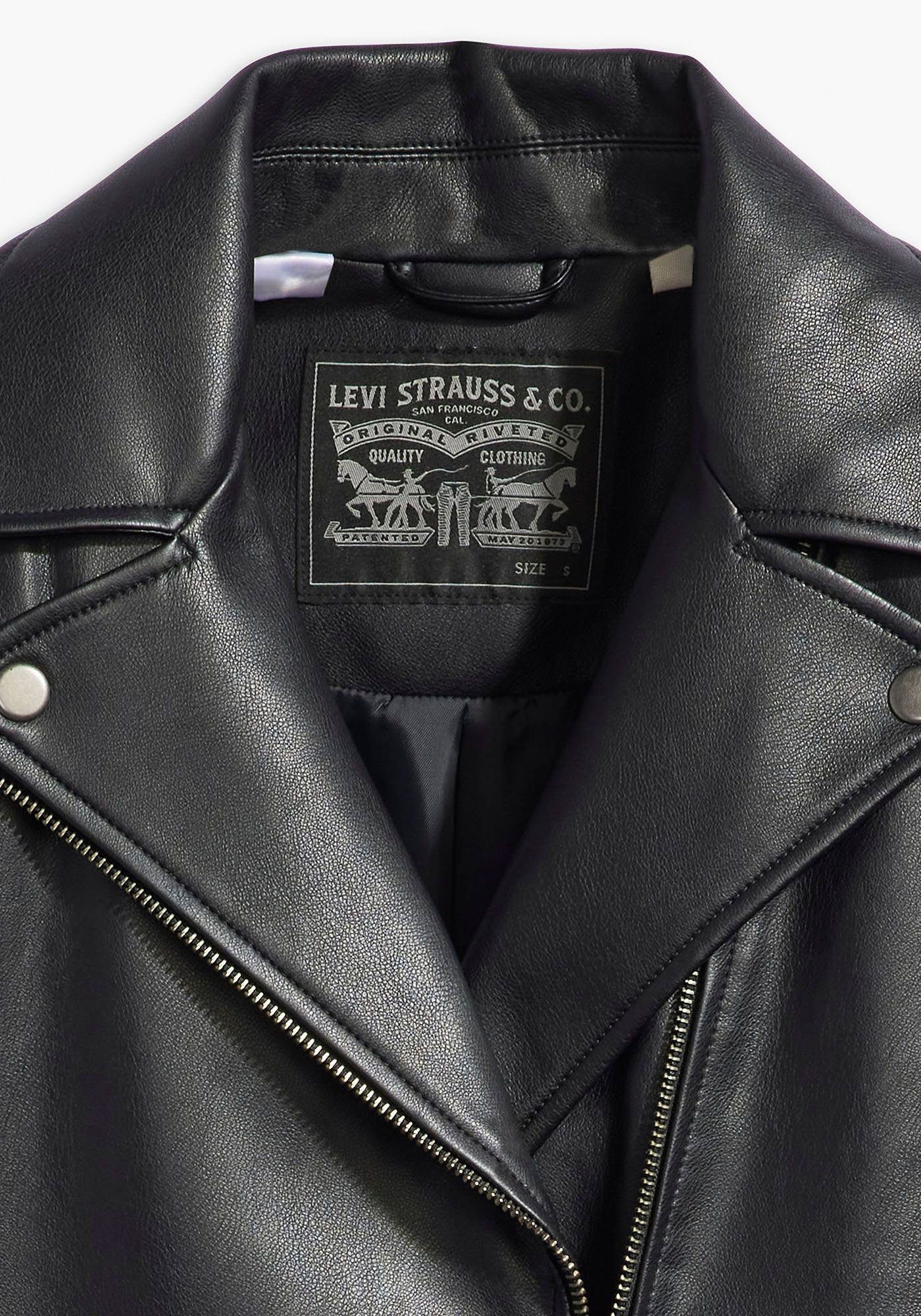 Levi's® Imitatieleren jack LELOU SHRUNKEN MOTO BLA