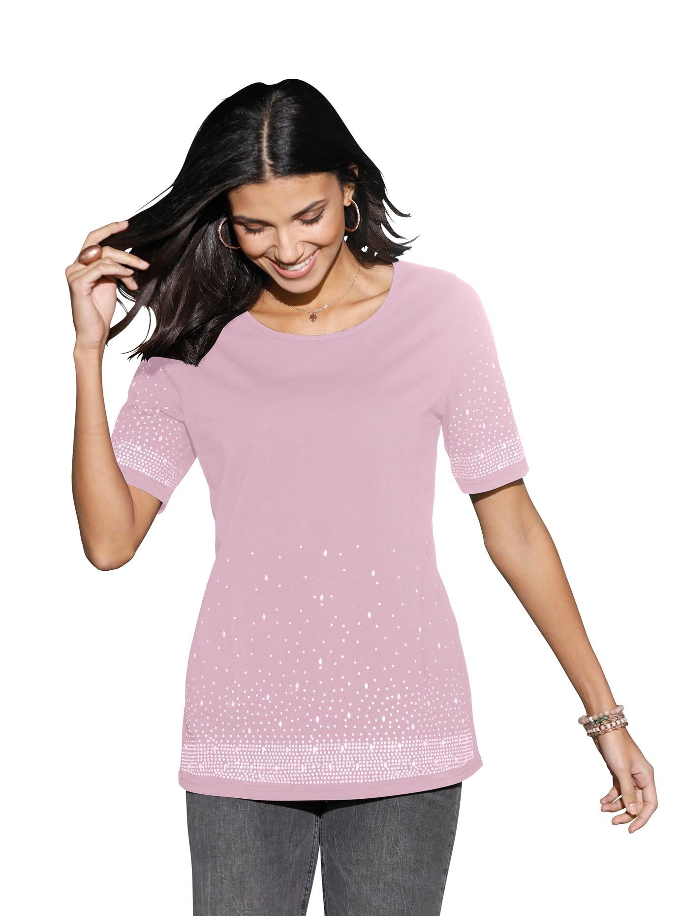 Classic Basics Shirt met korte mouwen Shirt (1-delig) dames t-shirts maat 40 roze