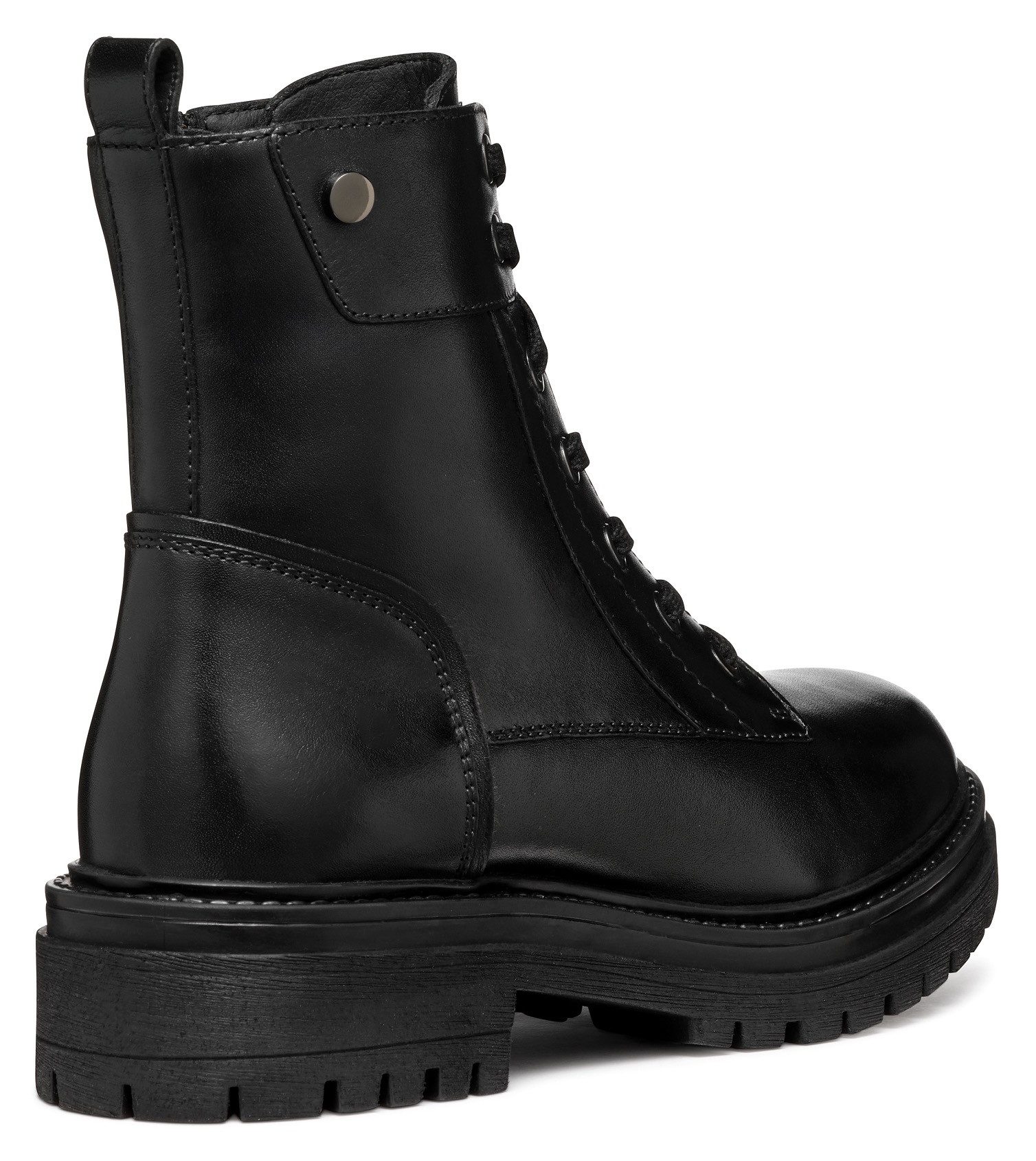 Geox Veterschoenen D IRIDEA G Chunky boot, plateau enkellaars met blokhak