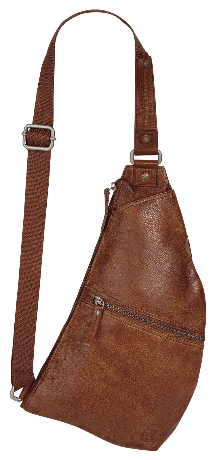 Spikes & Sparrow Schoudertas echt leder