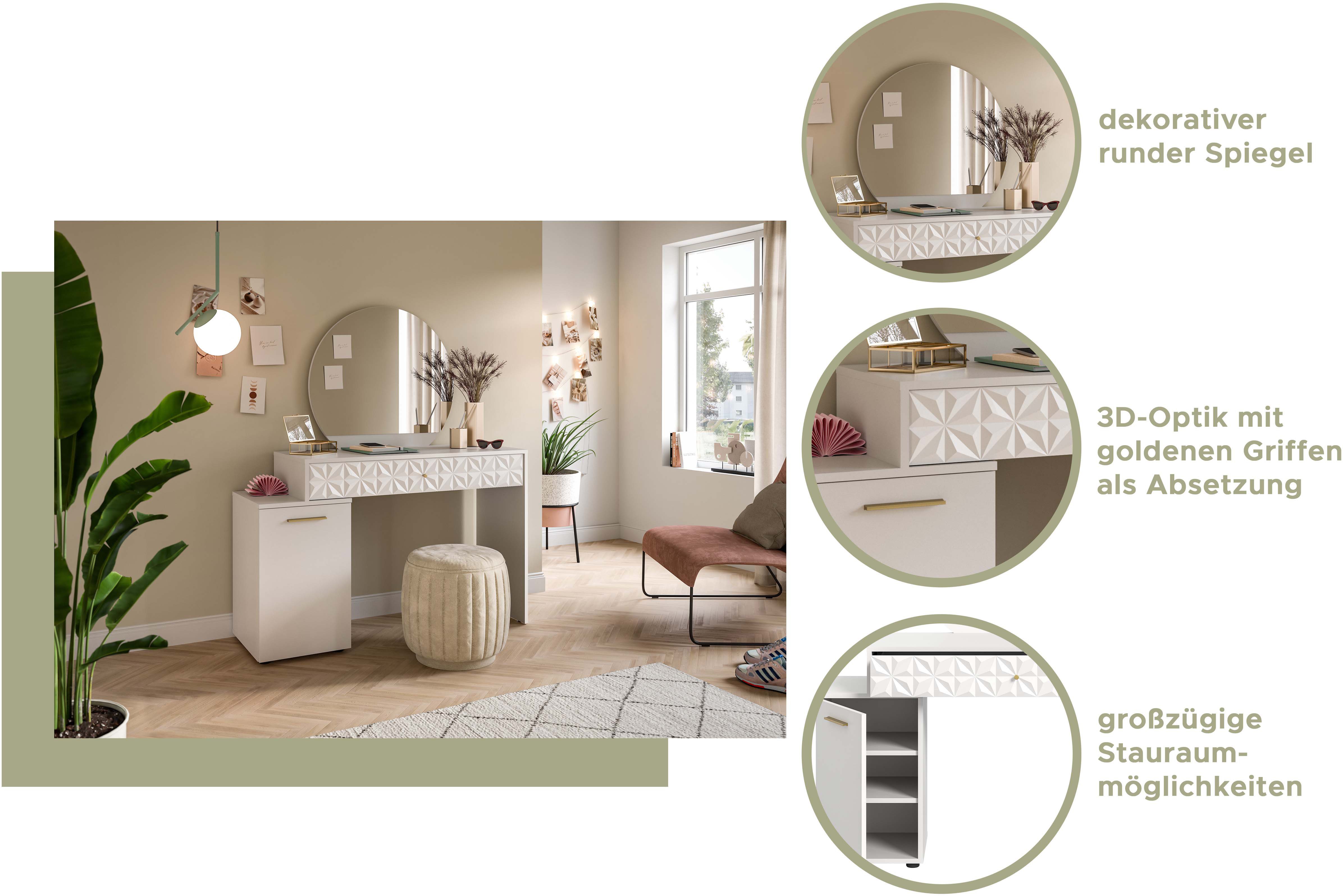 INOSIGN Kast Ladekast met 4 lades & Ornamentafscheiding Gang, hal, gangkast, kast, multifunctionele kast, ladekast