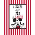 komar poster mickey mouse laugh hoogte: 70 cm multicolor