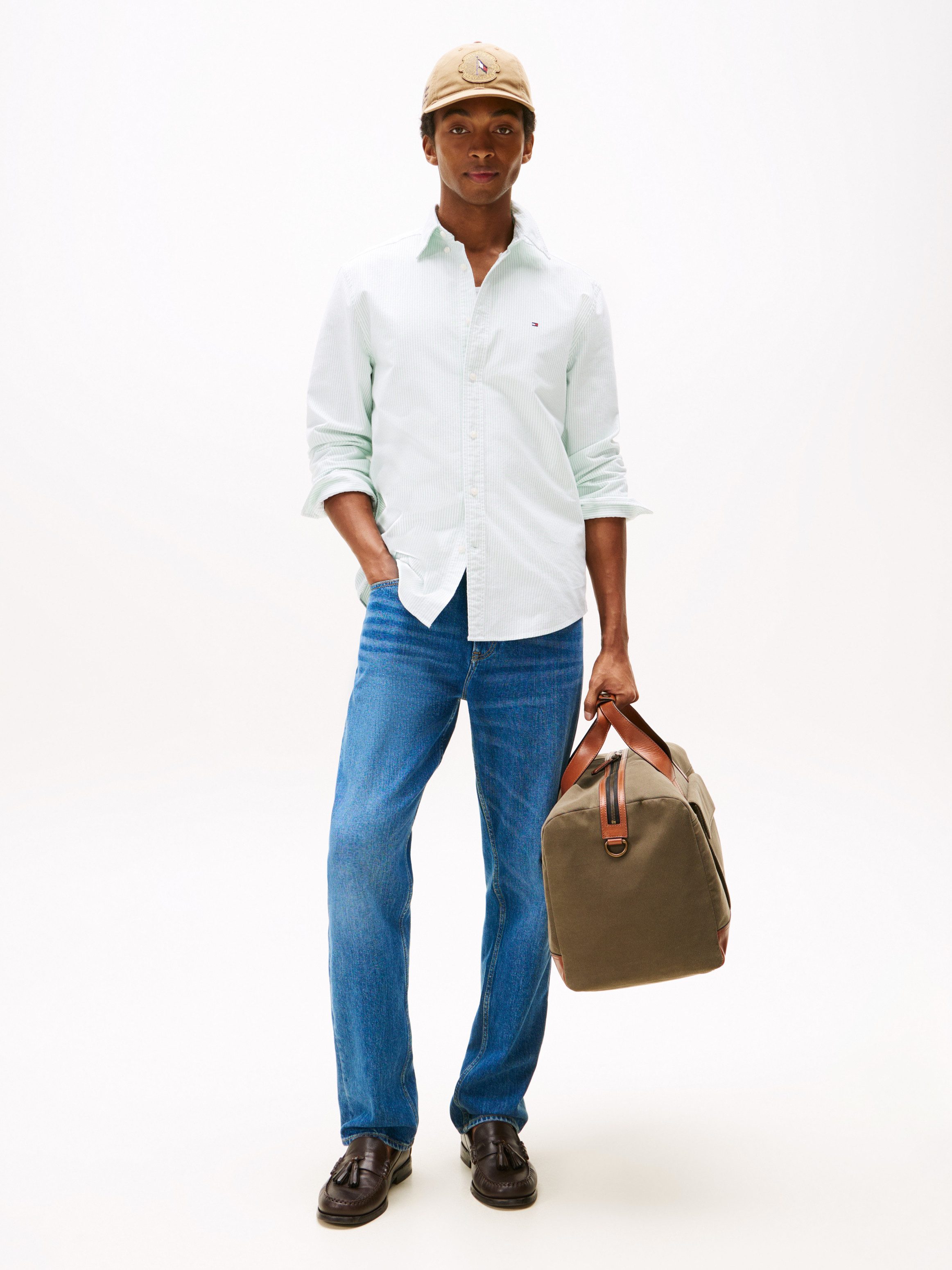 Tommy Hilfiger Overhemd met lange mouwen HERITAGE OXFORD STRIPE RF SHIRT