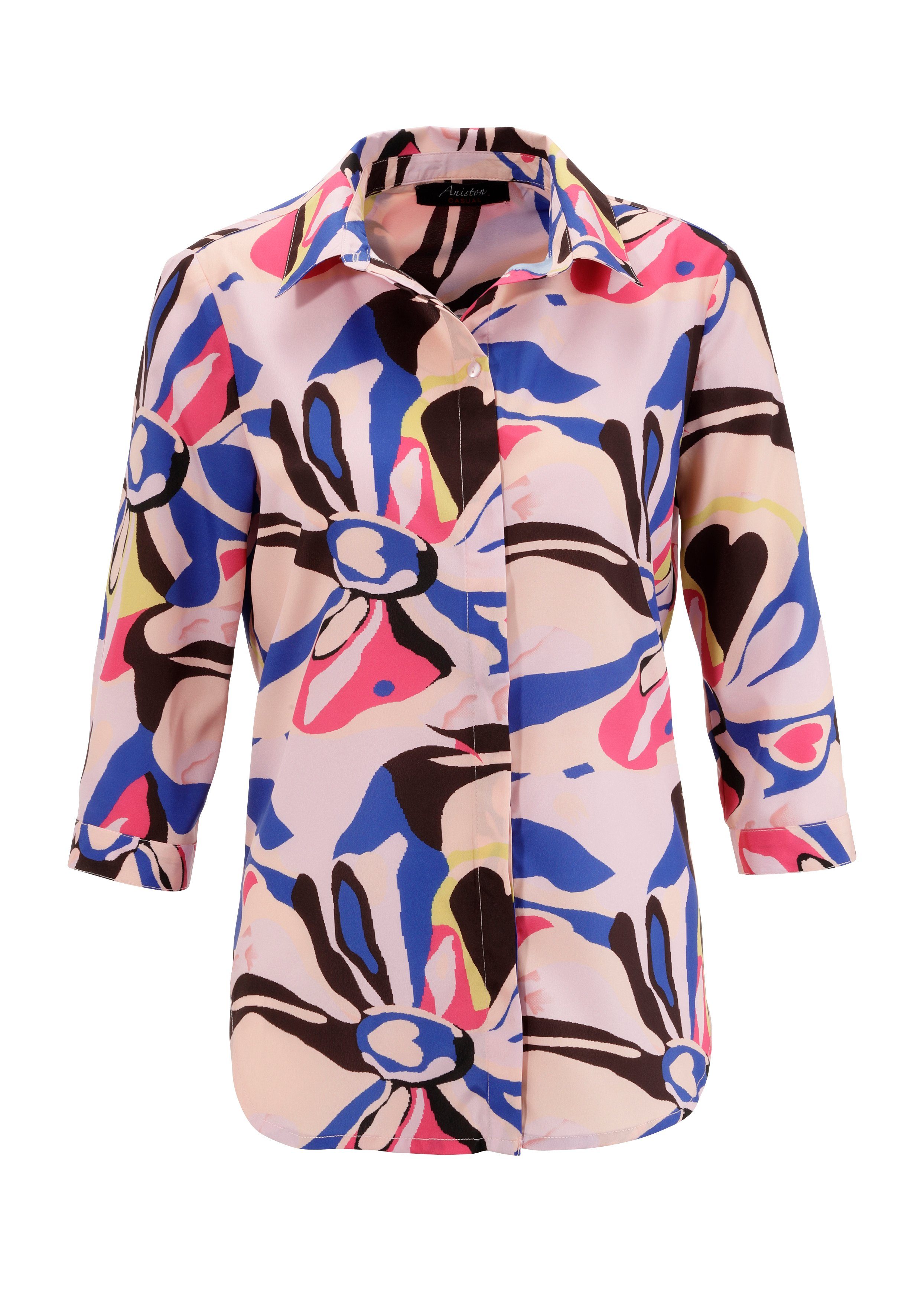 Aniston CASUAL Overhemdblouse met kleurrijke grafische print nieuwe collectie