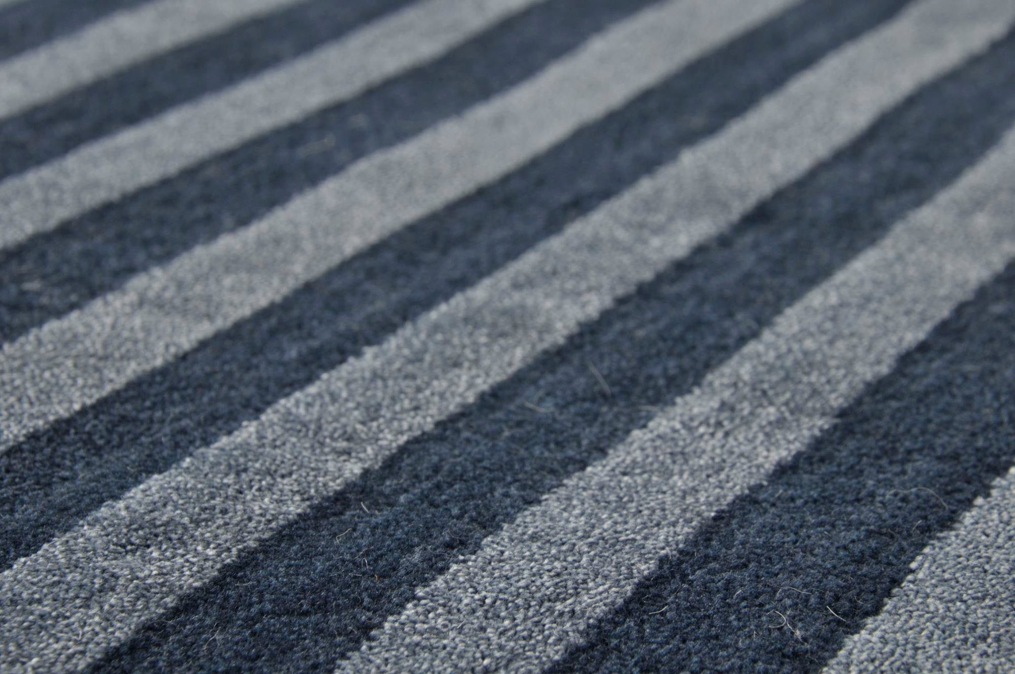 THEKO Vloerkleed Miami 3286 Handgeweven vloerkleed, gestreept, met de hand geweven, van viscose & wol