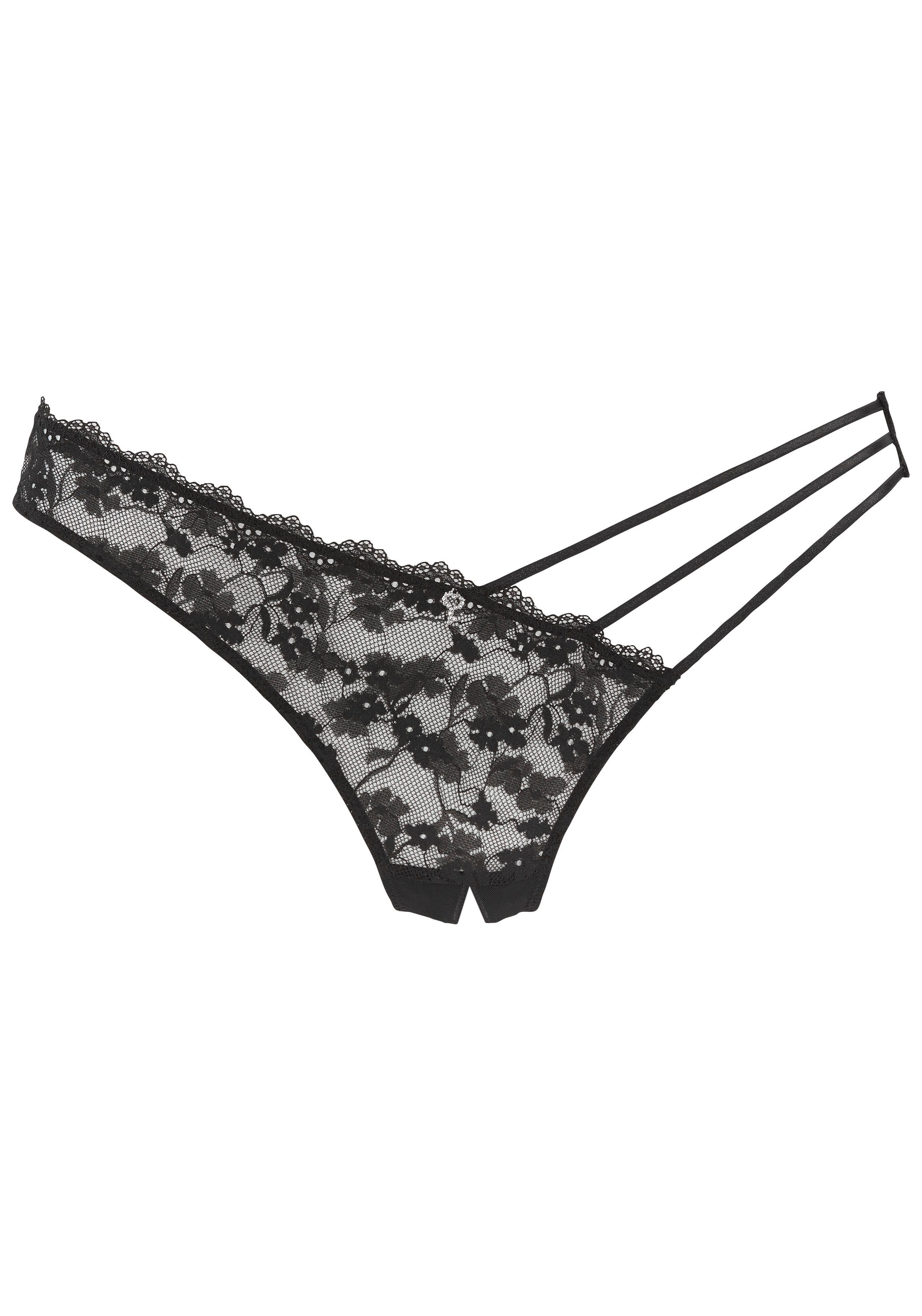 petite fleur gold String-ouvert van filigraan kant met edele sierbanden, lingerie