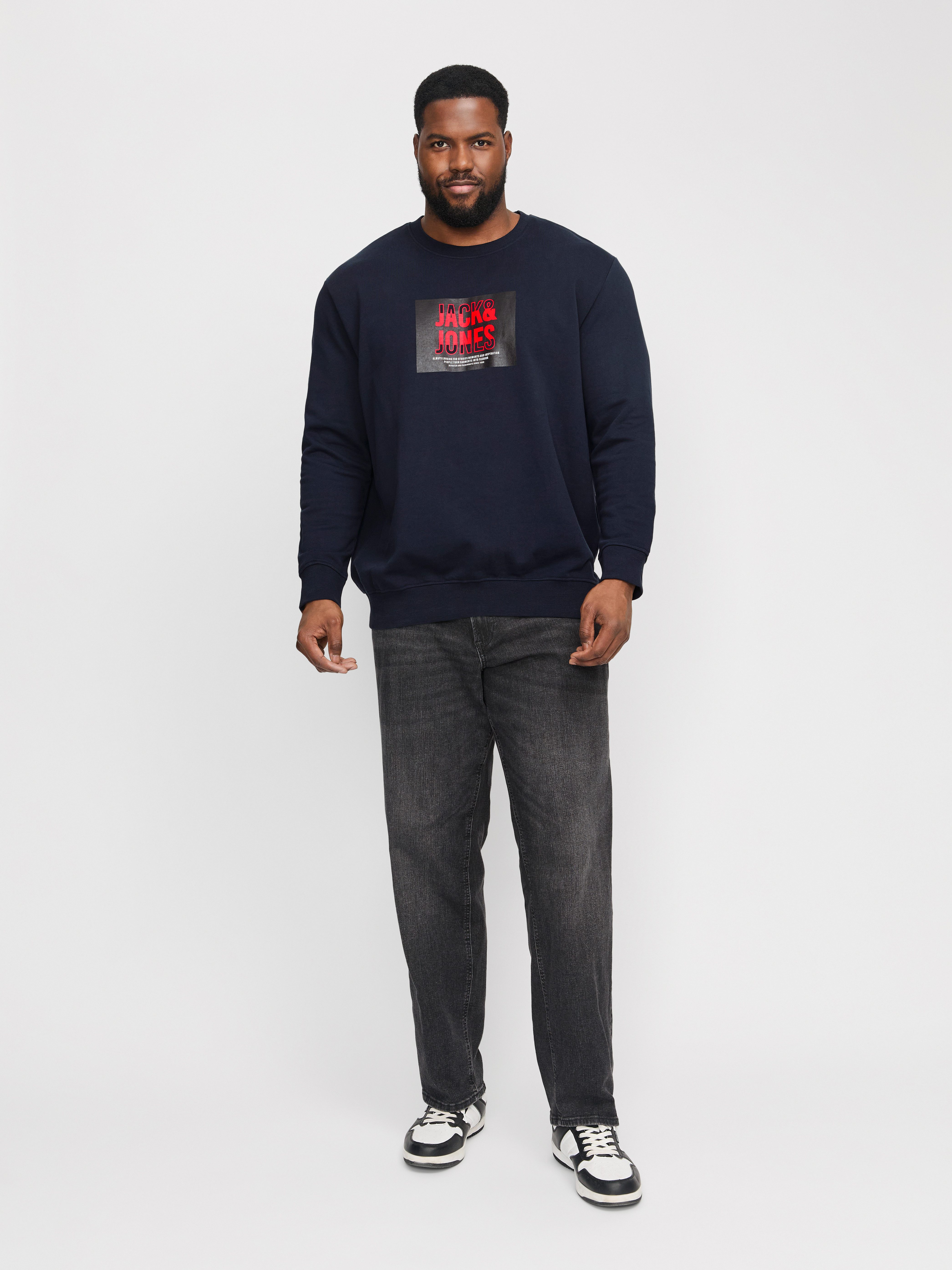 Jack & Jones PlusSize Sweatshirt JJHUDSON SWEAT CREW NECK PLS