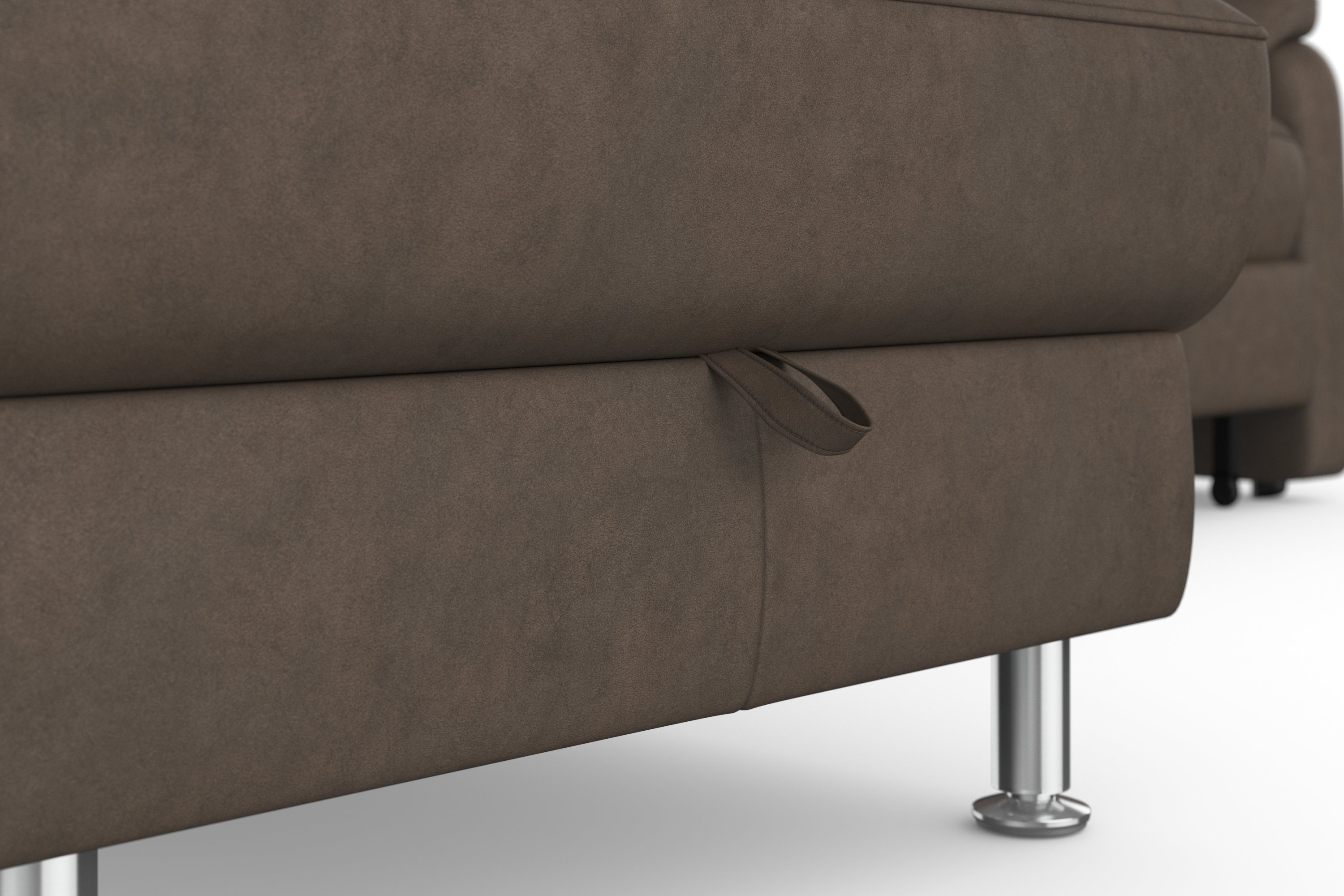 sit&more Hoekbank Freetown L-vorm met verstelbare hoofdsteun en comfortabele binnenvering