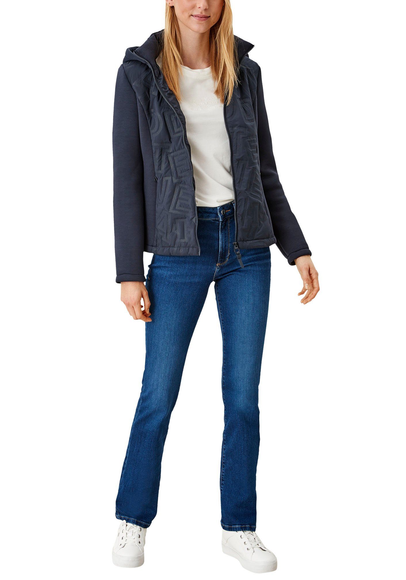 s.Oliver Bootcut jeans Beverly in stretchkwaliteit, met studs op de zakken