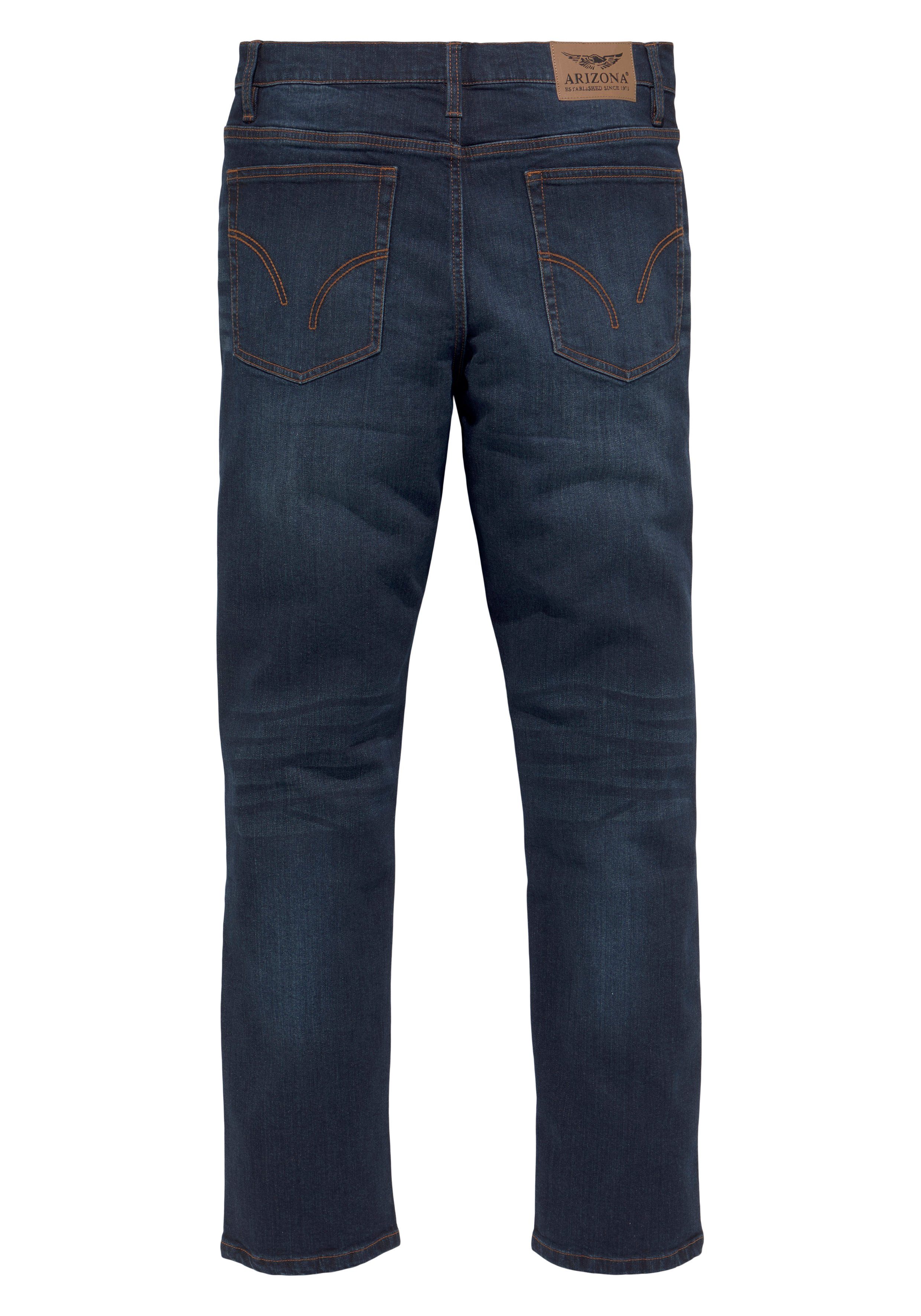 Arizona Stretch jeans rechte pijp, lage taillehoogte, met riemlussen