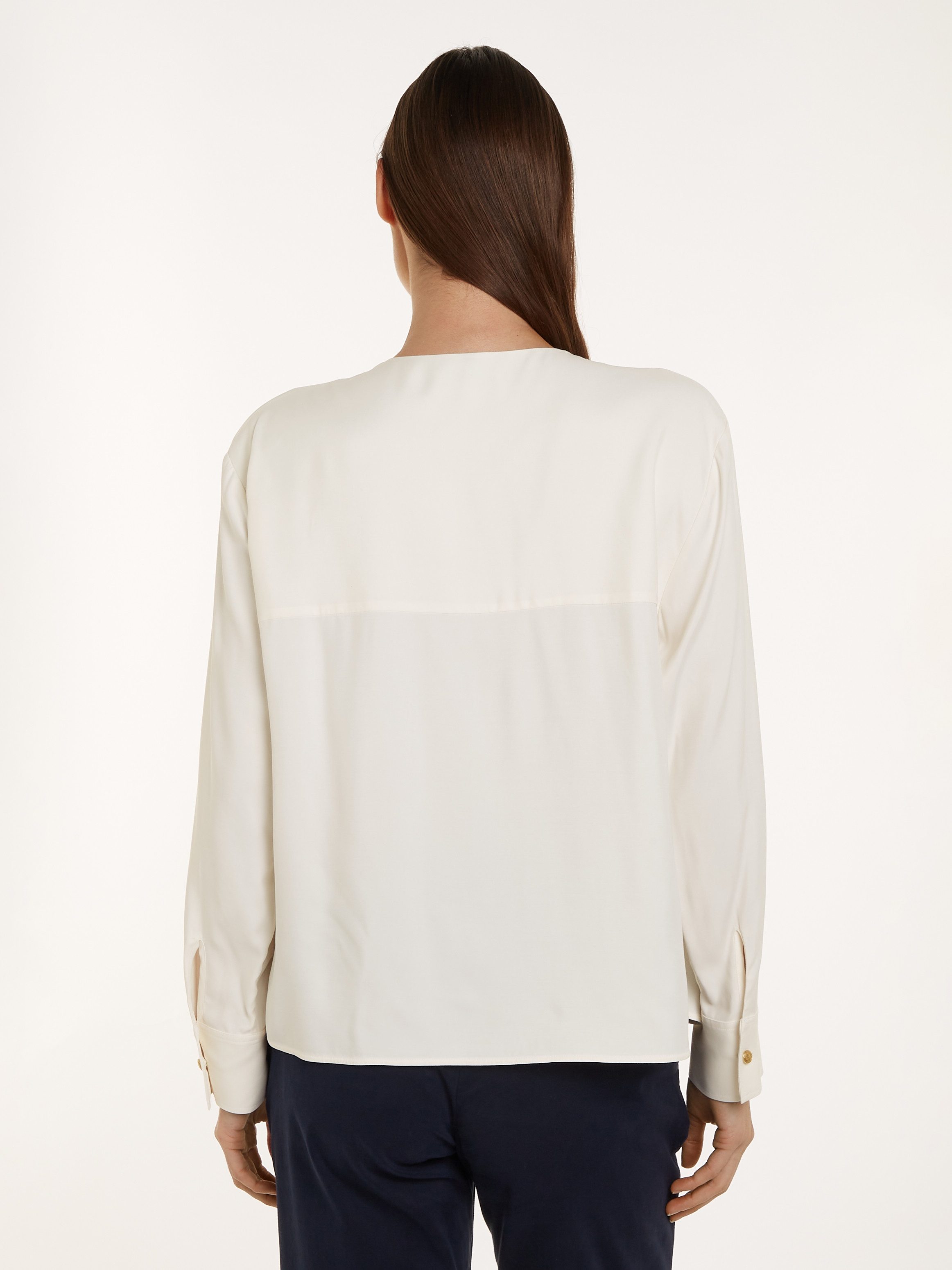 Tommy Hilfiger Blouse met lange mouwen met gestempeld logo