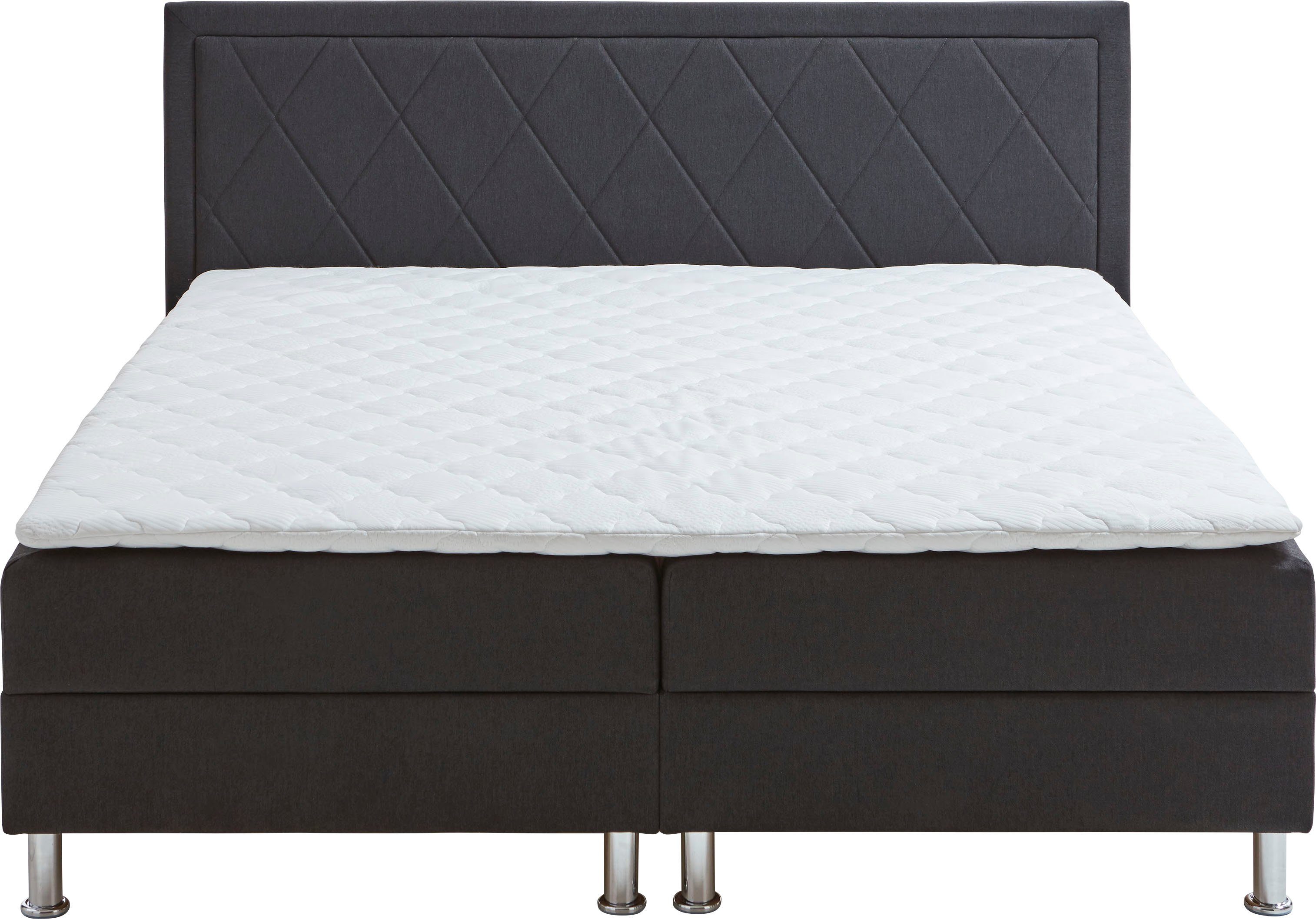 ATLANTIC home collection Boxspring Helen Pocketveringsmatras en topmatras, naar keuze met bedkist