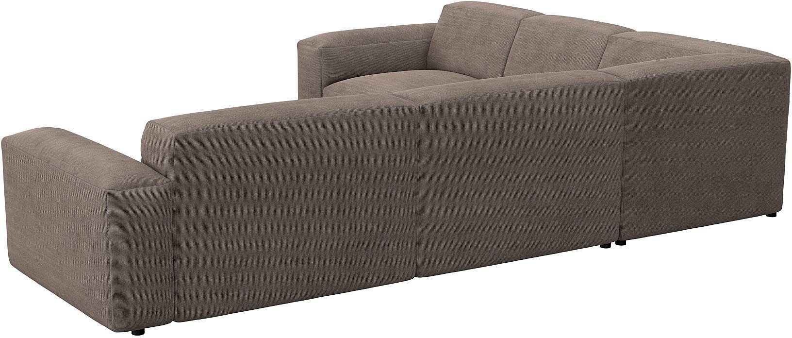 FLEXLUX Hoekbank Lucera, super comfortabel door hoogwaardige zitconstructie met koudschuim