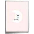reinders! artprint met lijst pink moon (1 stuk) roze
