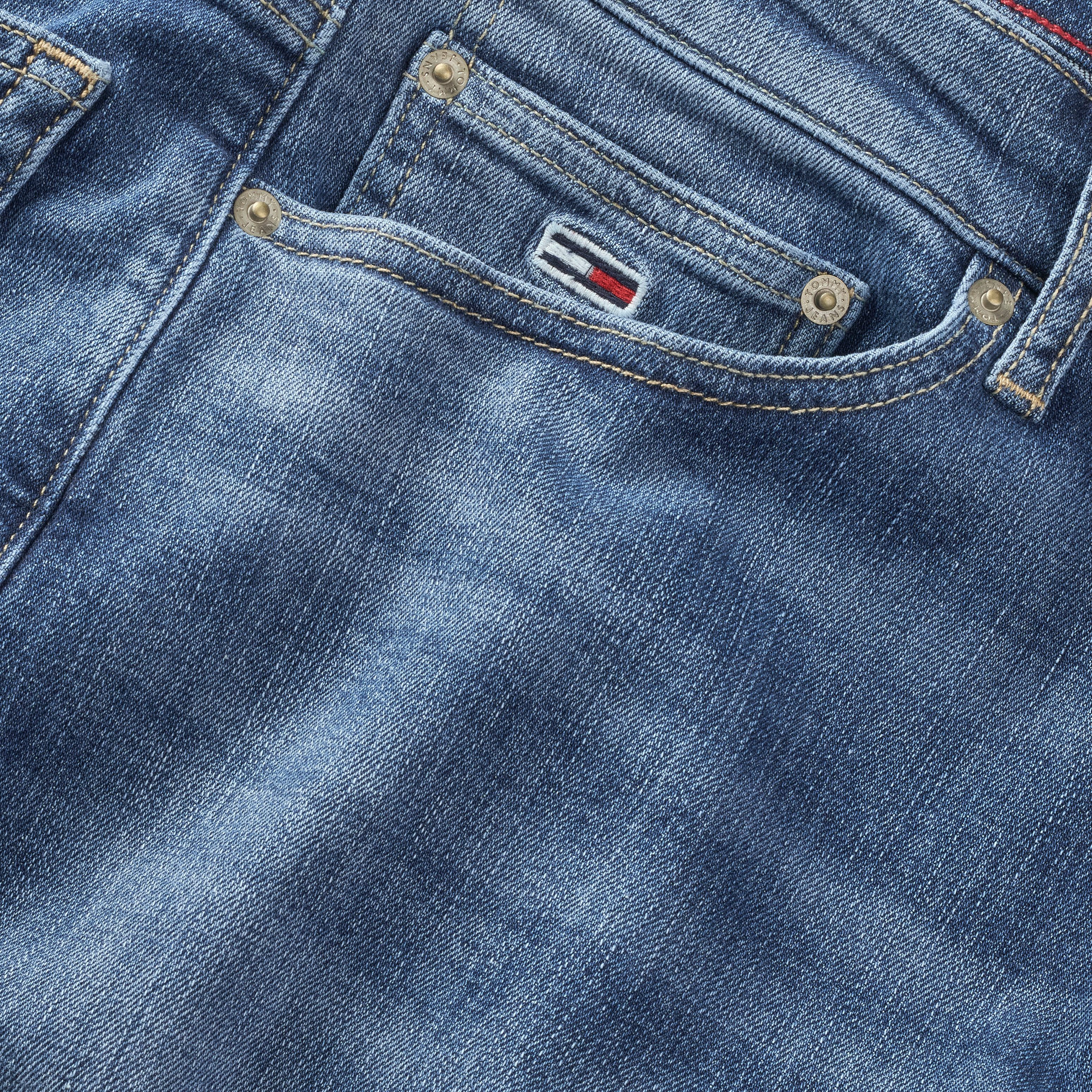 TOMMY JEANS Slim fit jeans SCANTON SLIM met gestempeld logo