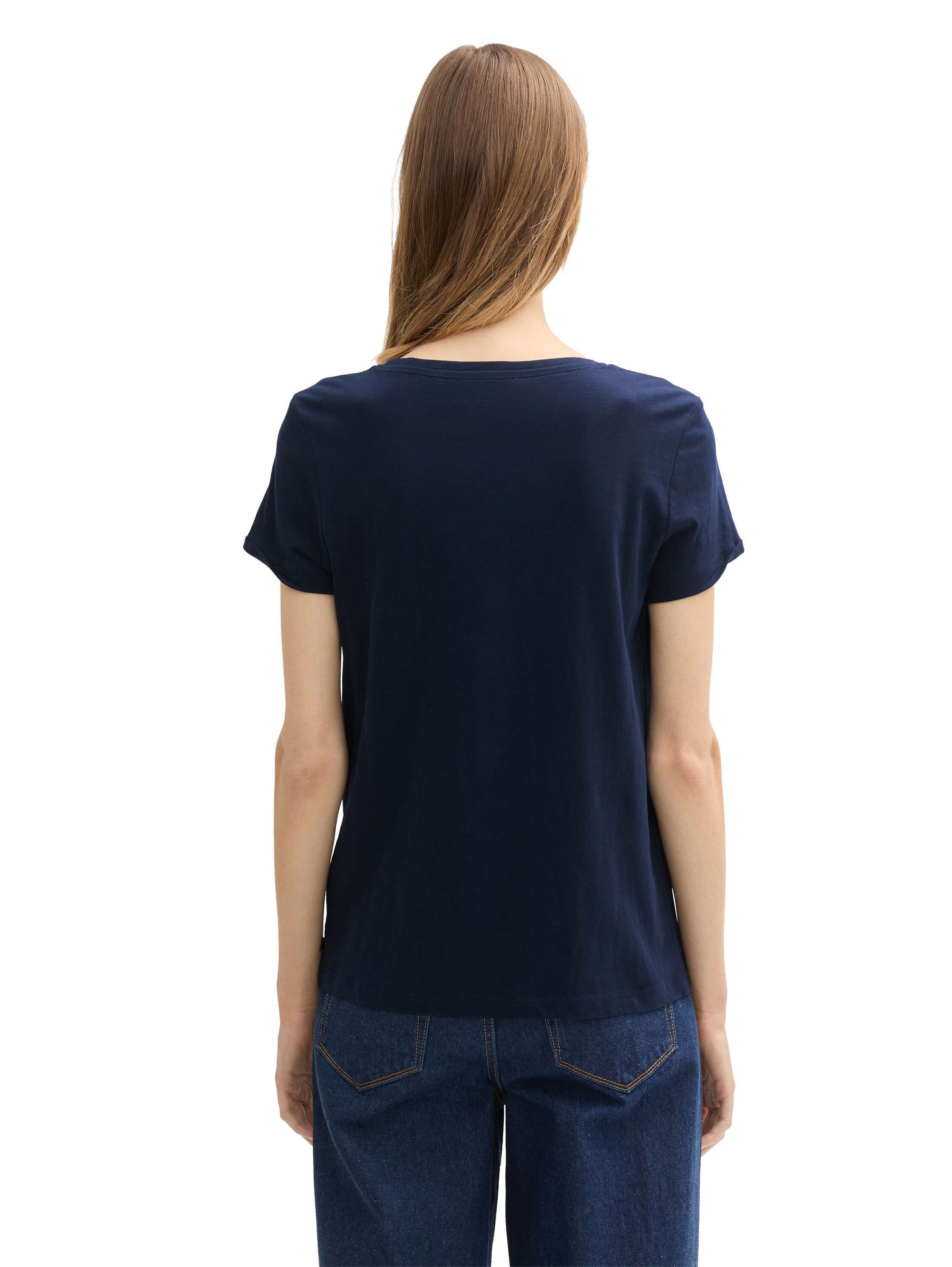 Tom Tailor Denim Shirt met print in duo-pack met anker-motief (set, 2-delig)