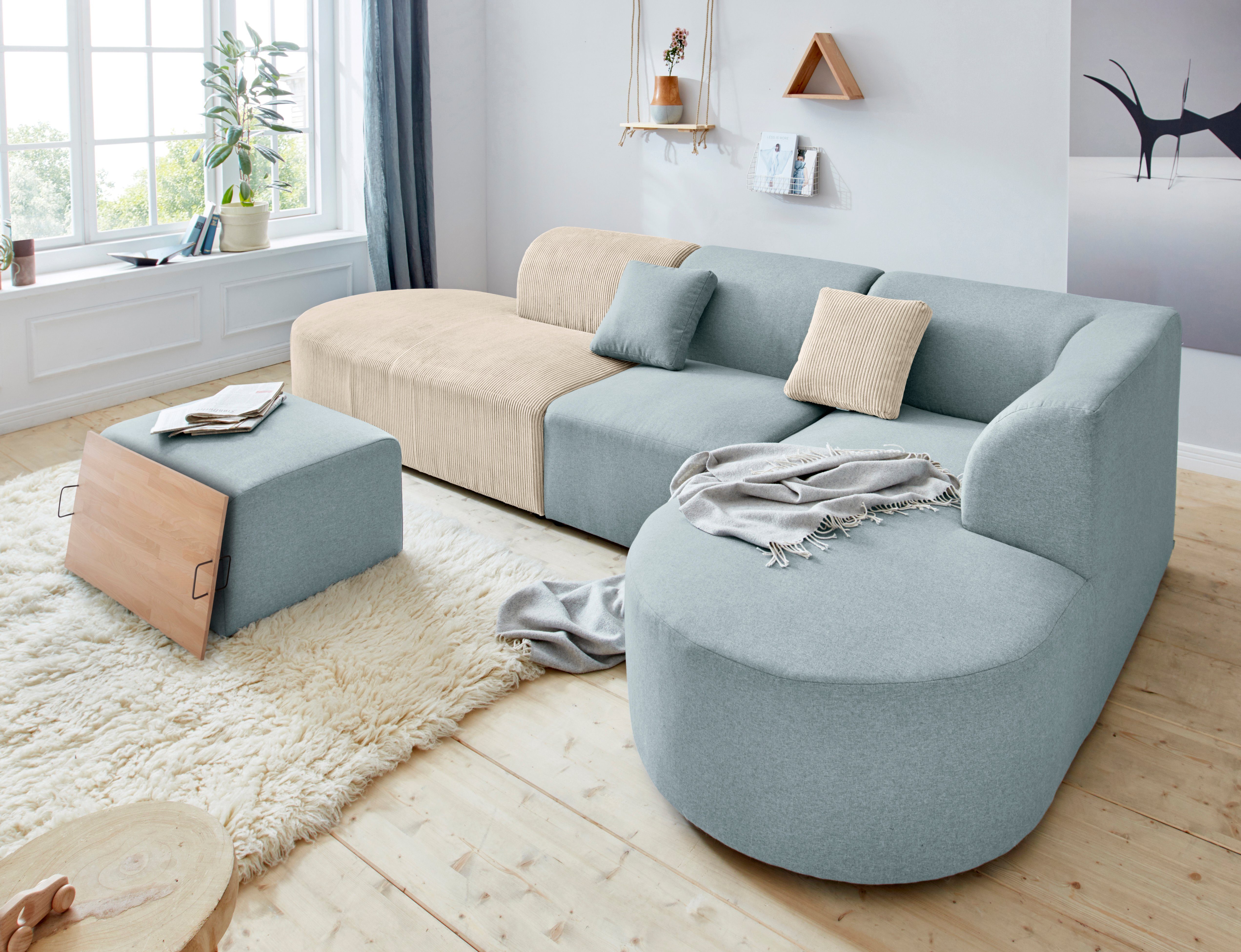 andas Bank-hoekelement Alesund als losse onderdelen of modulair element