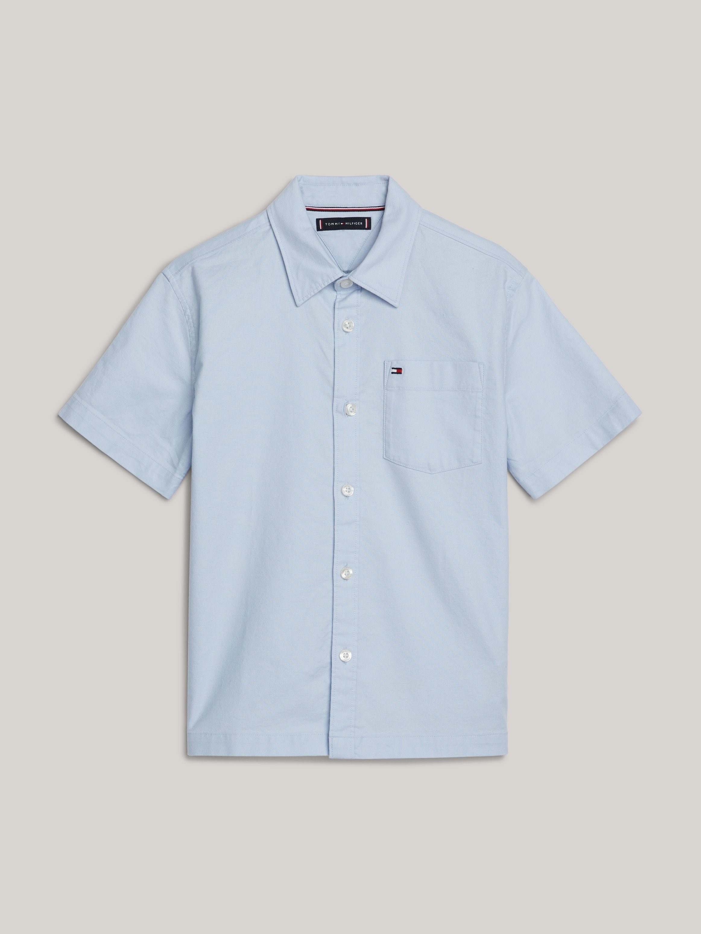 Tommy Hilfiger Overhemd met korte mouwen SOLID OXFORD SHIRT S/S