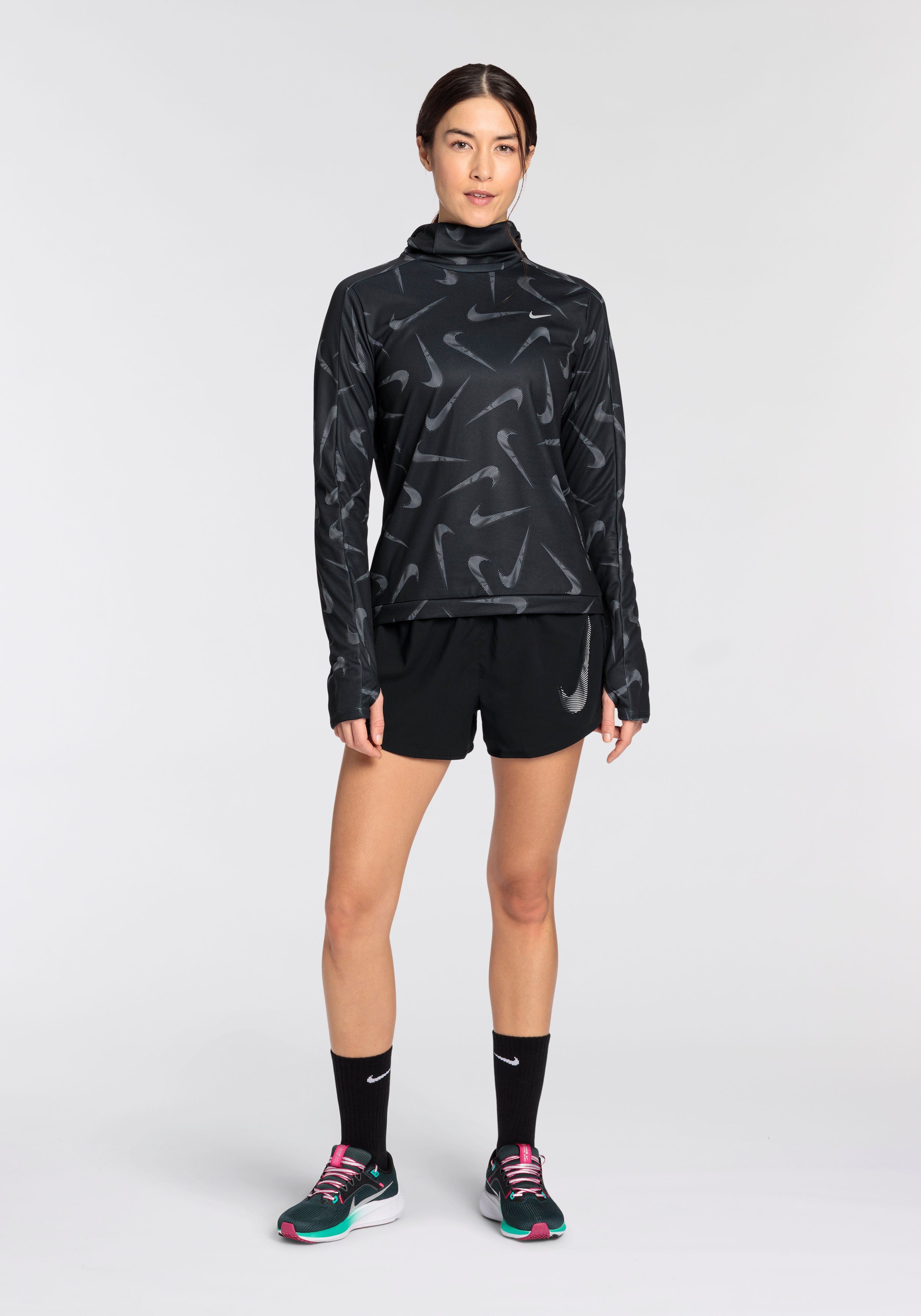 Nike Runningshirt SWOOSH WOMEN'S PRINT PACER HOODED JACKET