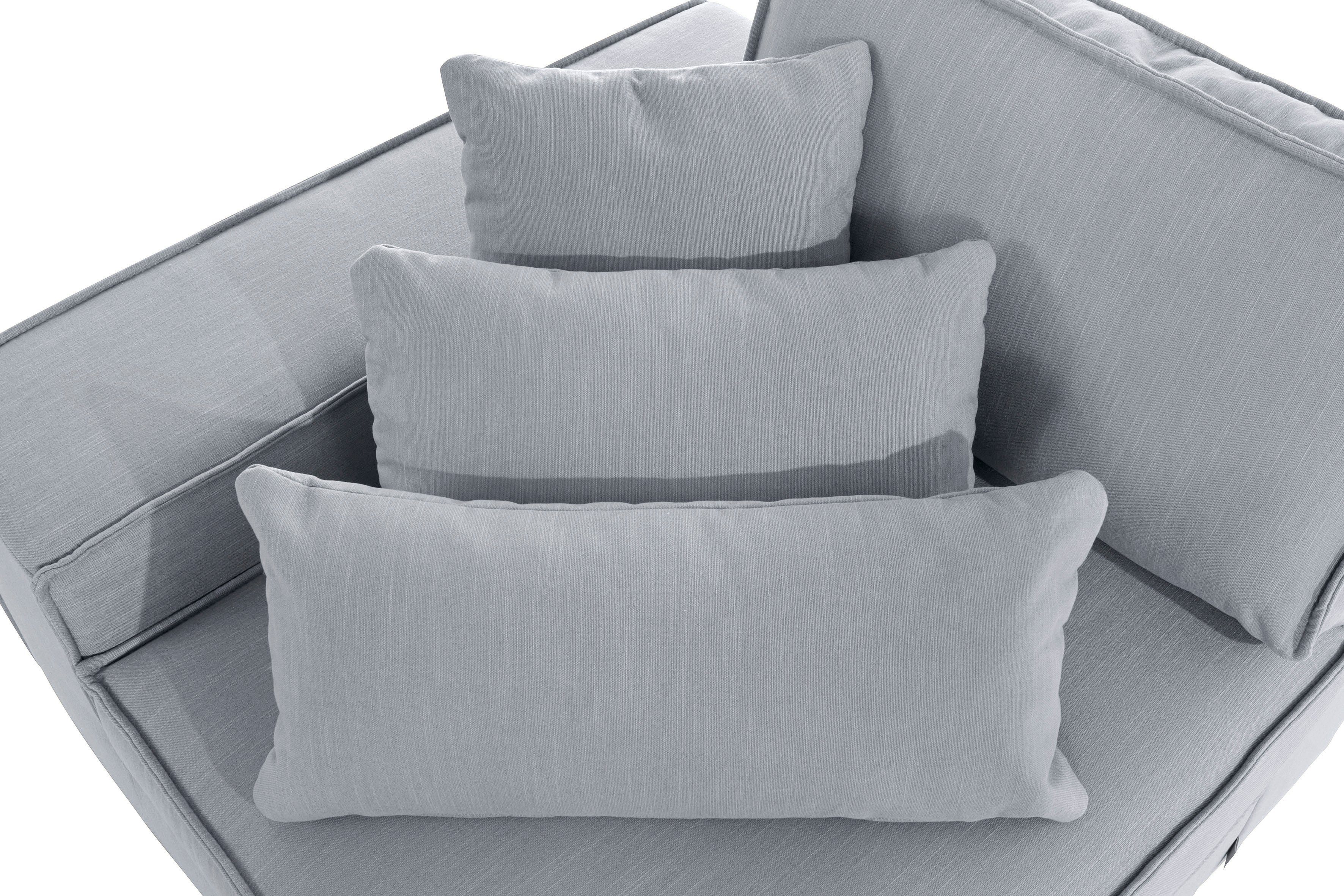 RAUM.ID Ottomane Florid afzonderlijk plaatsbaar of als deel van een modulaire bank, ook in cord