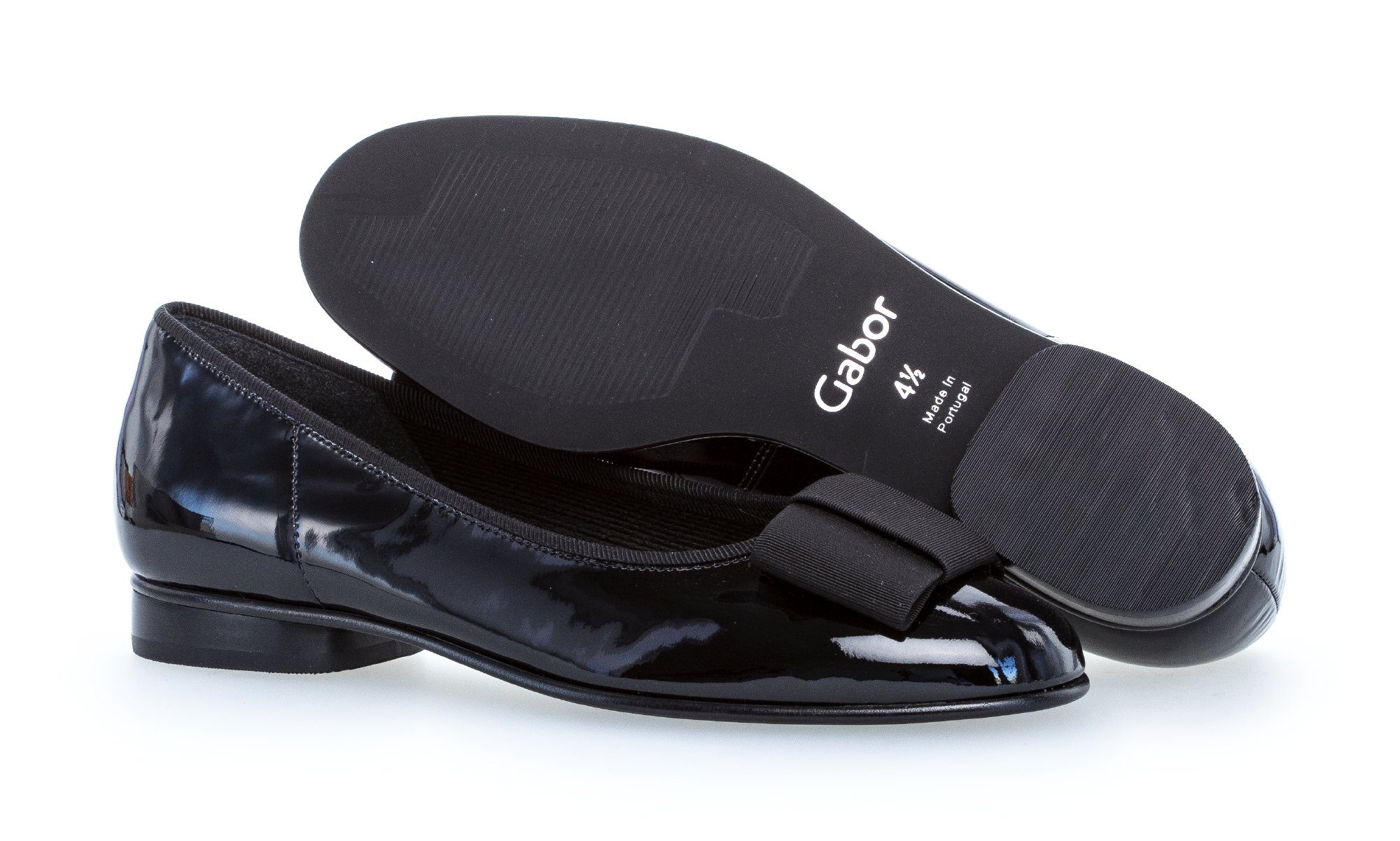 Gabor Ballerina's Flats, kitten heel, feestelijke schoenen met decoratieve strik