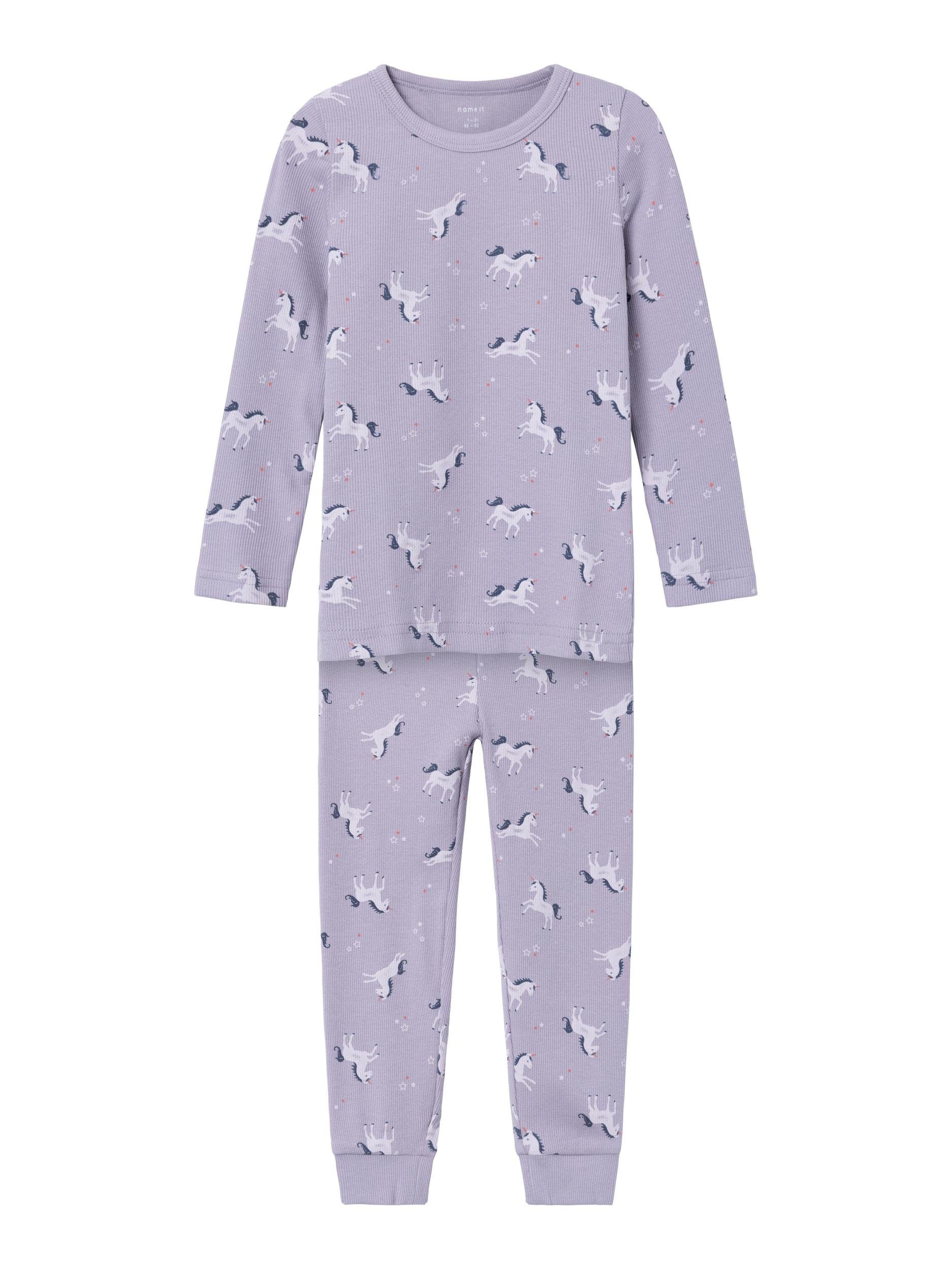 Name It Pyjama NMFNIGHTSET LAVENDER UNICORN RIB NOOS (set, 2-delig)