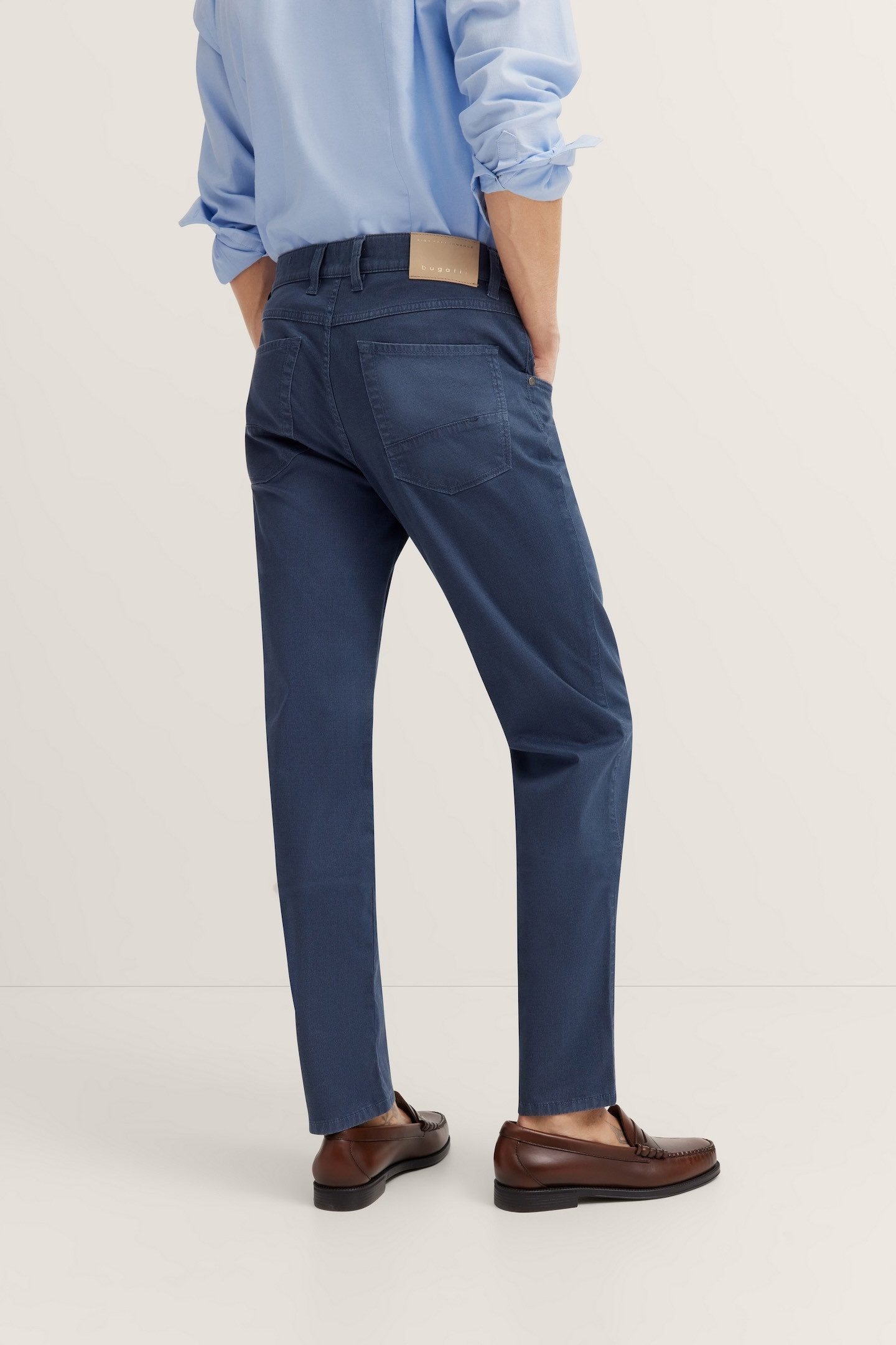 Bugatti Five-pocketsbroek met stretchfunctie