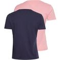 tommy jeans shirt met ronde hals tjw 2pack soft jersey tee met tommy jeans merklabel-borduursel roze