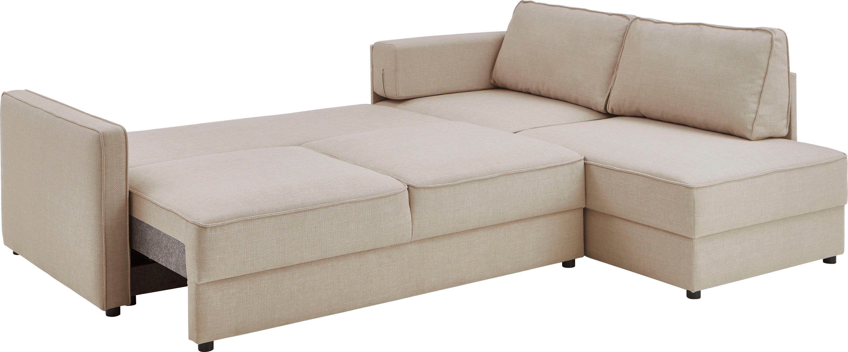 ATLANTIC home collection Slaapbank Chill Hoekbank met slaapfunctie en bedlade