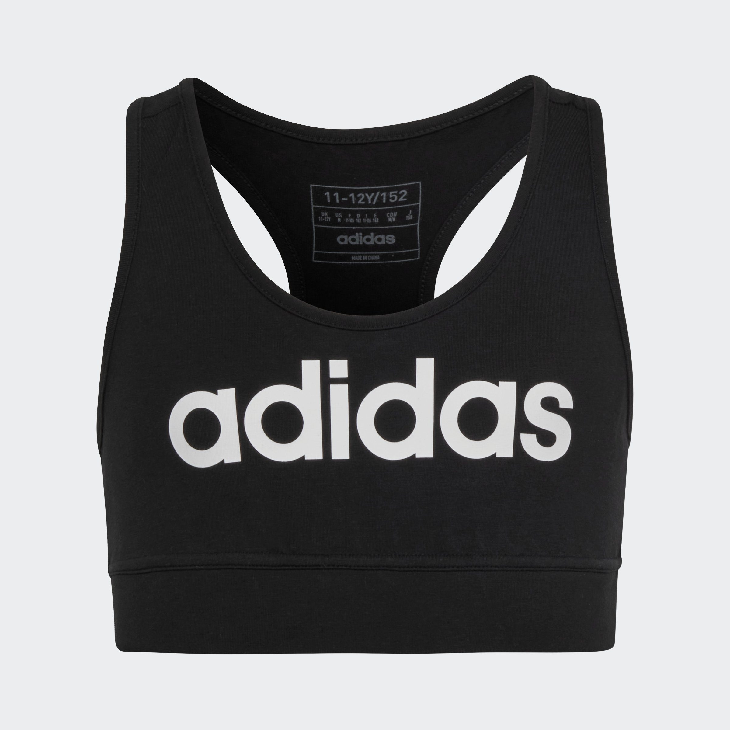 adidas Sportswear Sport-bh ESSENTIALS LINEAR LOGO COTTON BUSTIER (1-delig)