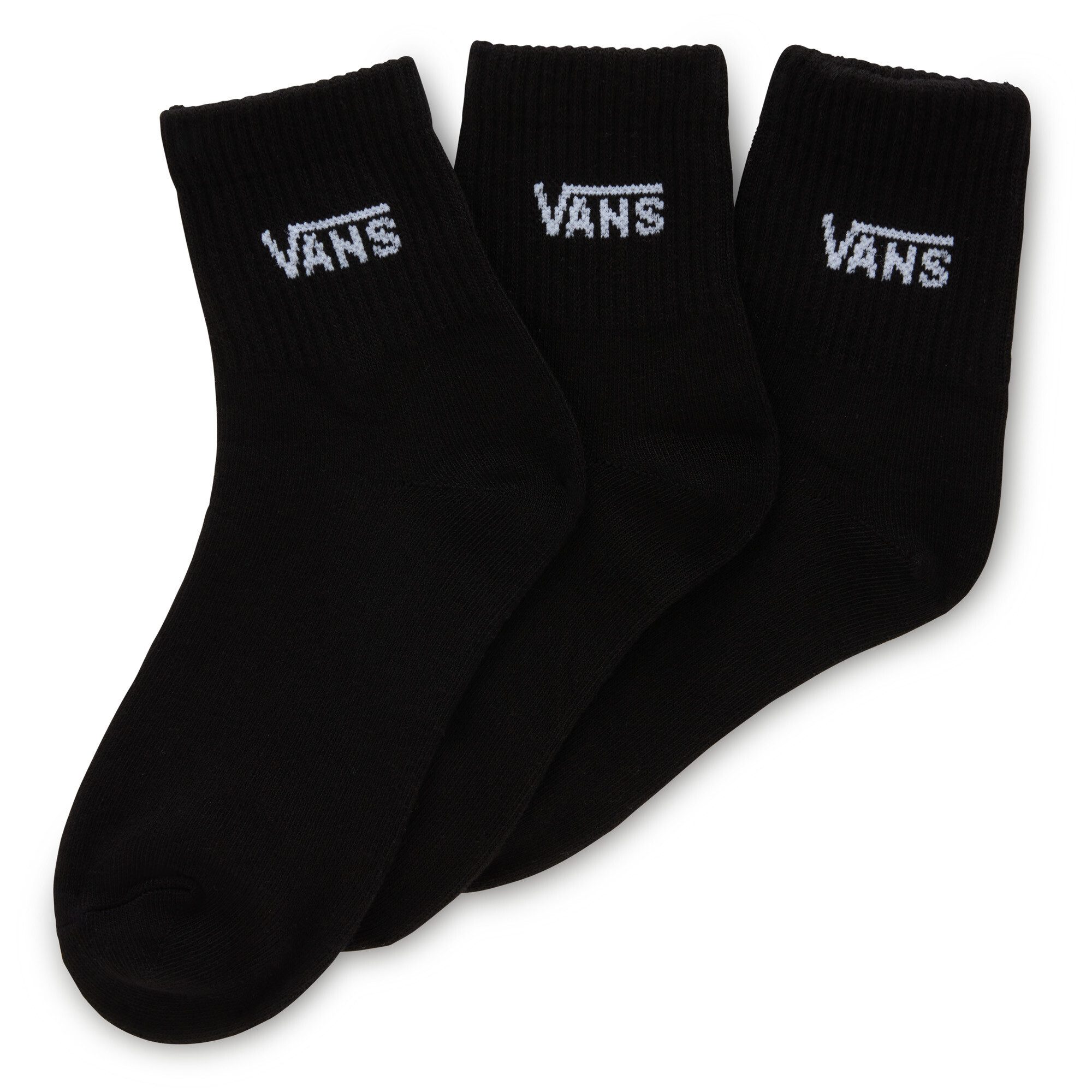 Vans Sokken CLASSICHALFCREWSOCK met een logo-opschrift (3 paar) dames sokken maat 37-41 zwart