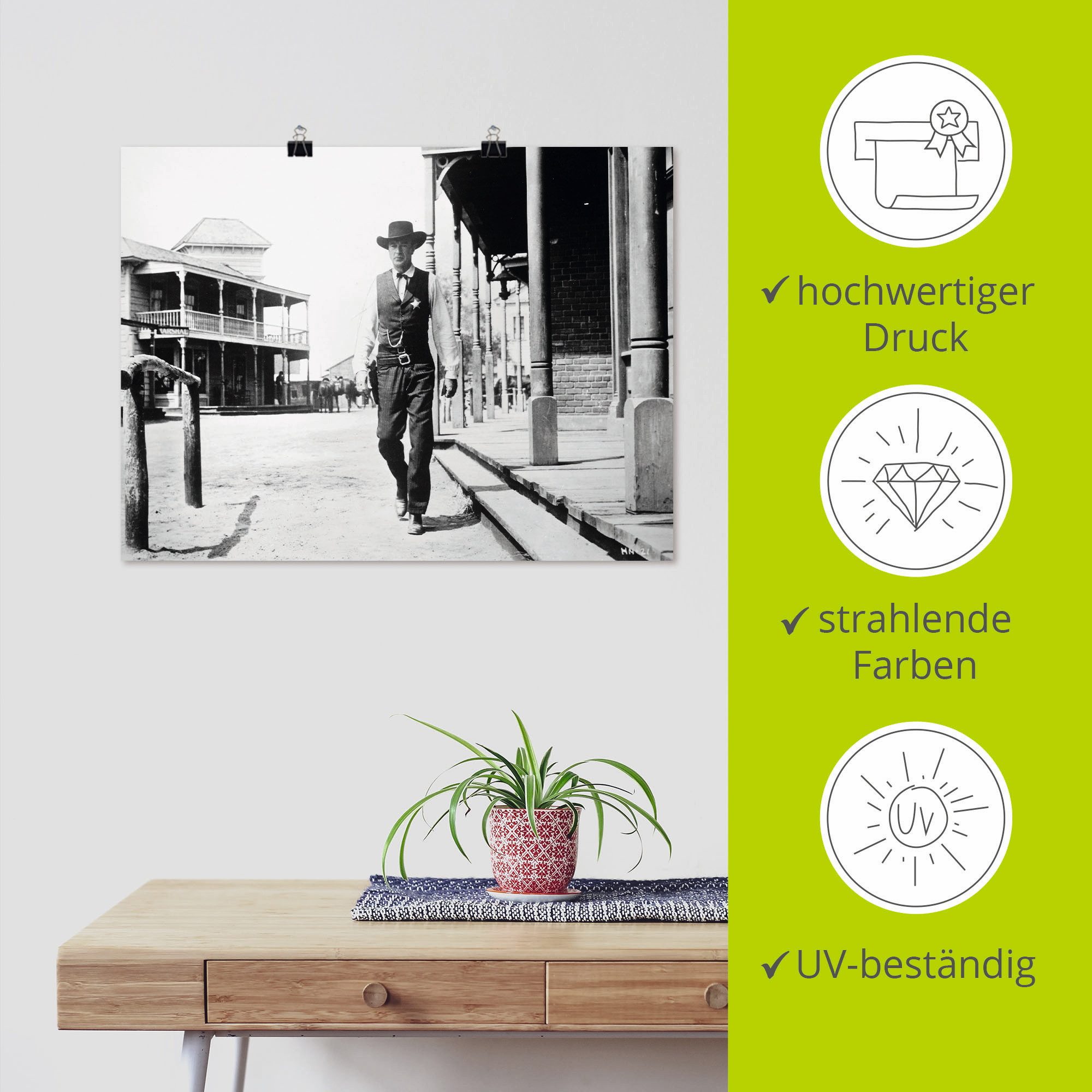 Artland Artprint Twaalf uur ‘s middags 1952 II als artprint op linnen, poster, muursticker in verschillende maten