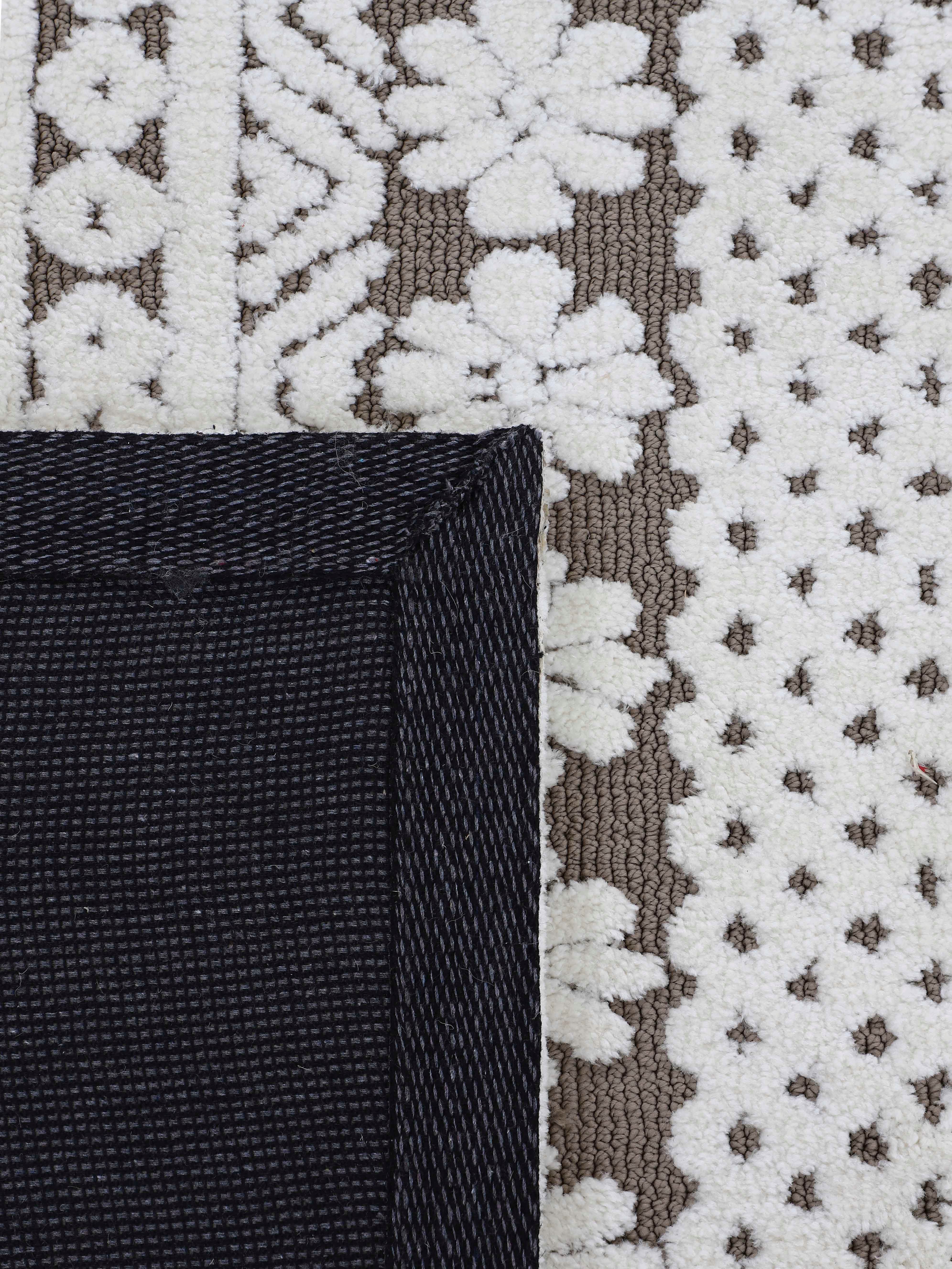 carpetfine Vloerkleed Holly 1 Bloemenmotief, hoog-laag structuur, woonkamer