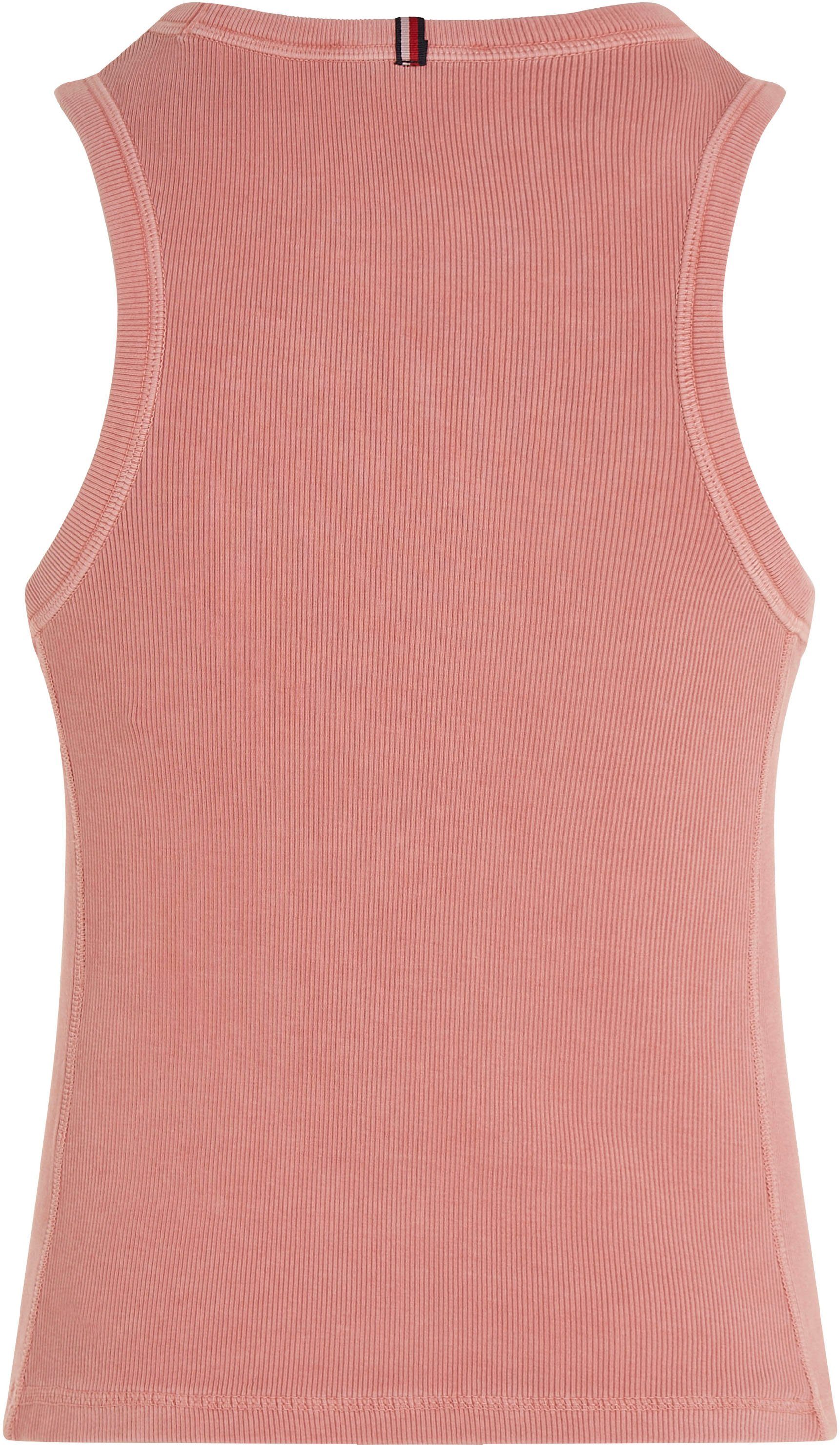 Tommy Hilfiger Shirt met ronde hals MUTED GMD SLIM RIB TANK