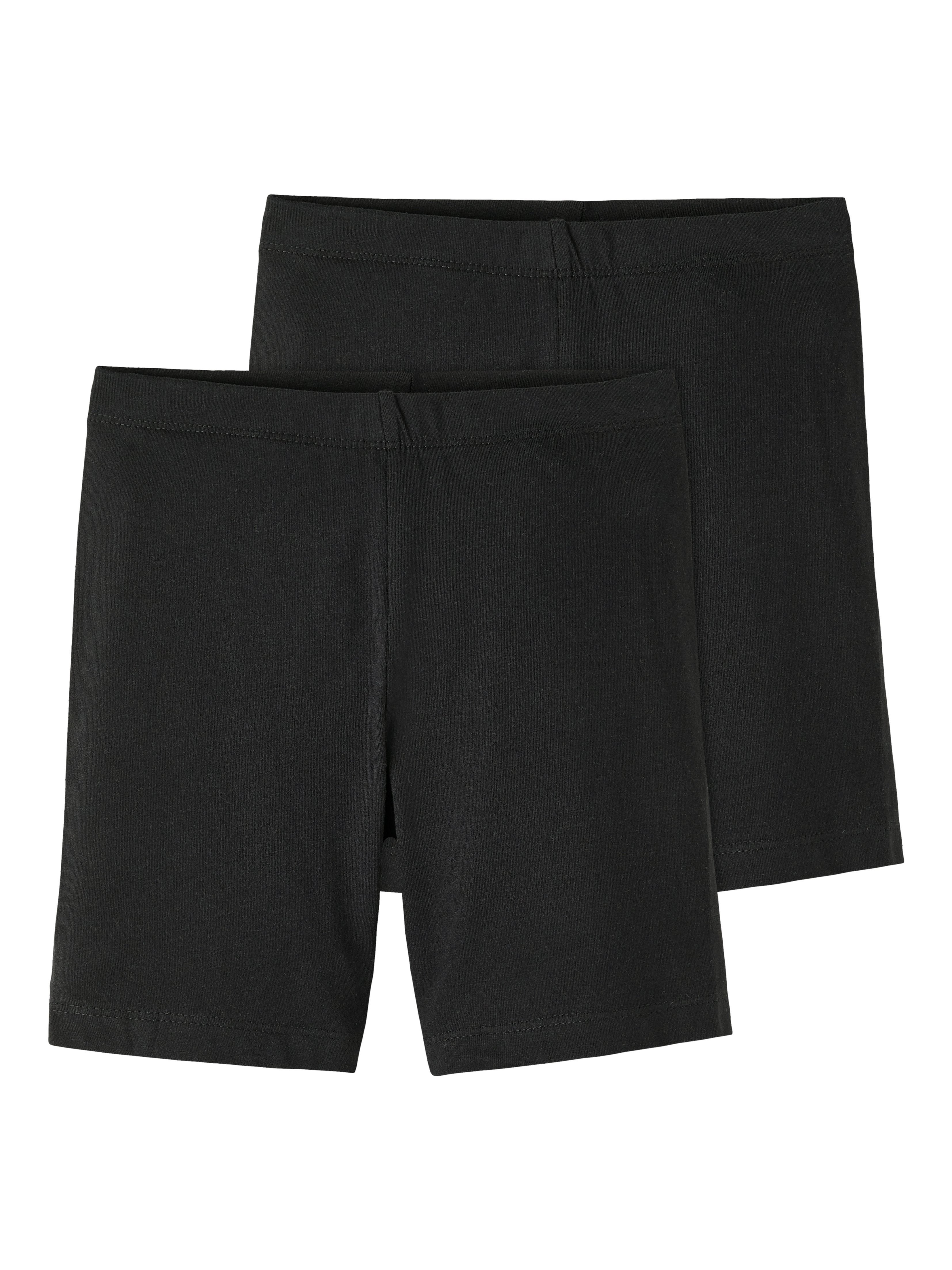 Name It Fietsbroekje NKFVIVIAN 2P SOLID SHORT LEGGING NOOS (set, 2-delig) meisjes korte broeken maat 134 (140) zwart